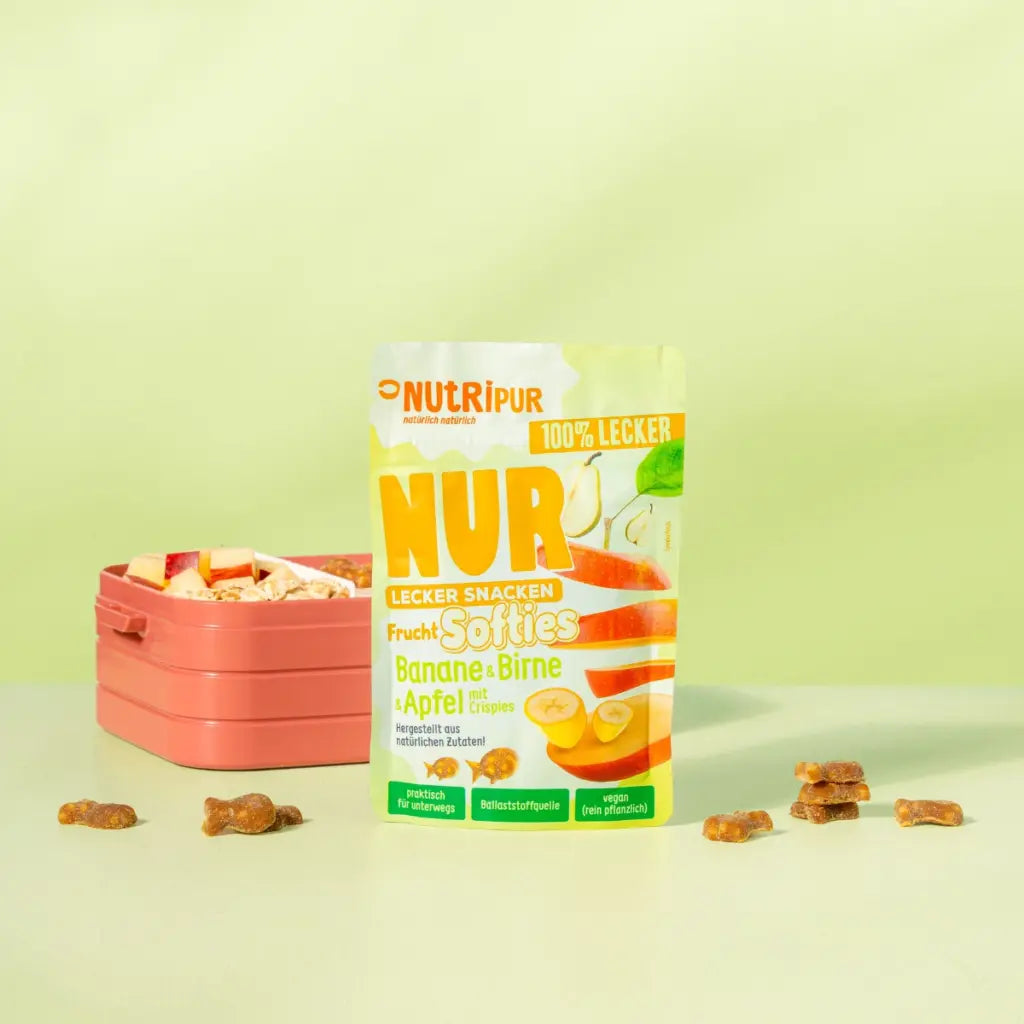 Nutripur - NUR Frucht Softies Banane, Birne & Apfel mit Crispies - 35g (30 Stück)