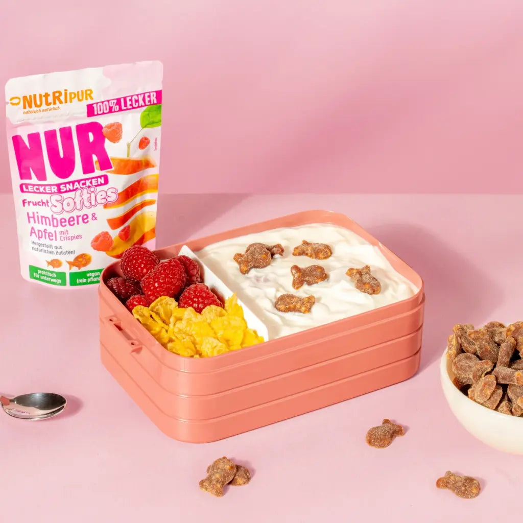 Nutripur - NUR Frucht Softies Himbeere & Apfel mit Crispies - 35g (30 Stück)