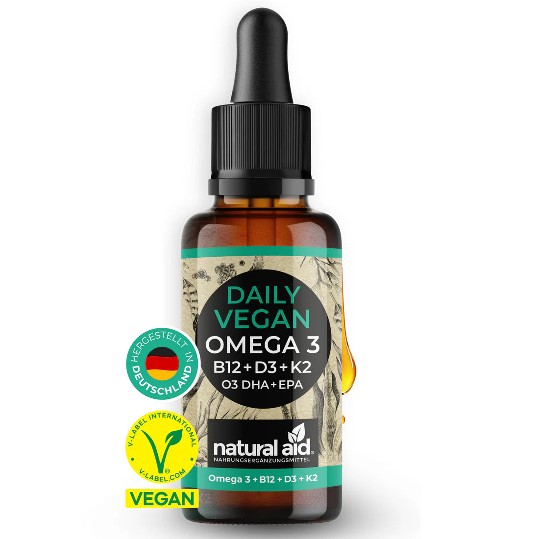 Natural Aid - Daily Vegan Omega 3 - 20 ml