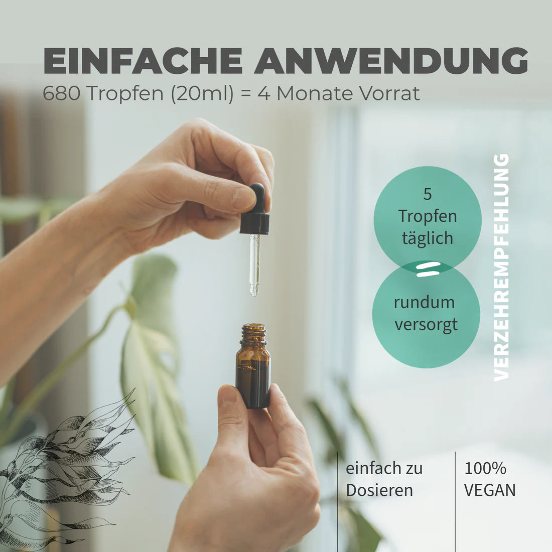 Natural Aid - Daily Vegan Omega 3 - 20 ml