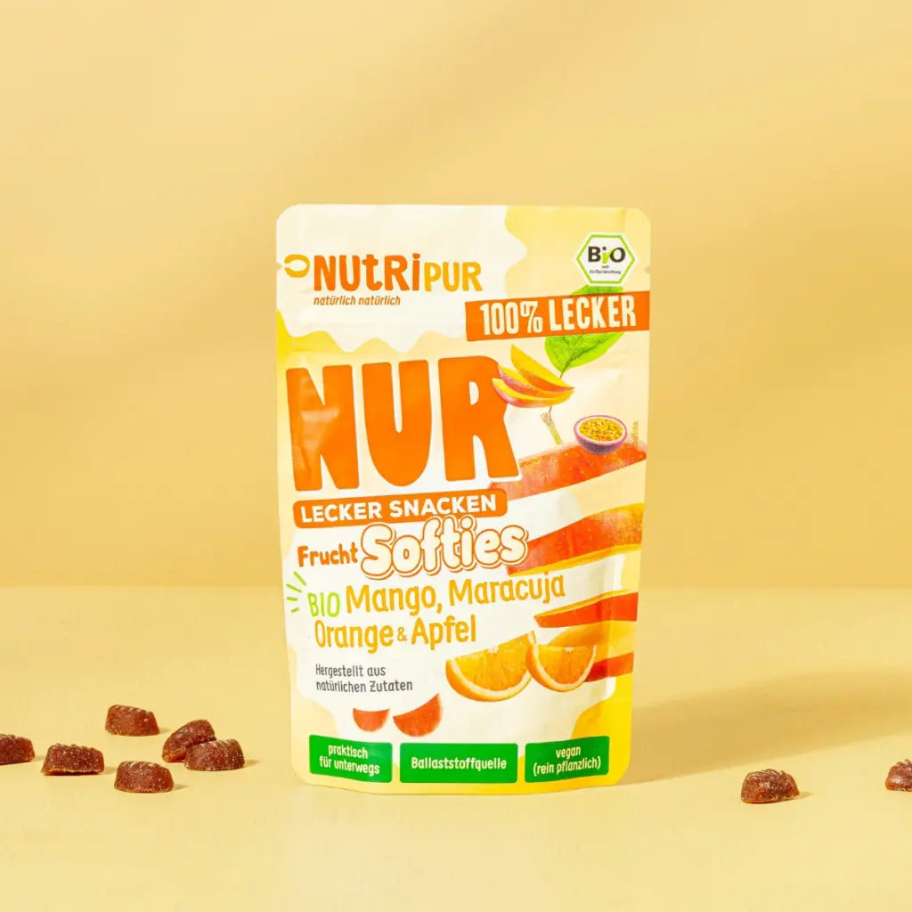 Nutripur - NUR Frucht Softies BIO Mango, Maracuja, Orange & Apfel - 35g (30 Stück)
