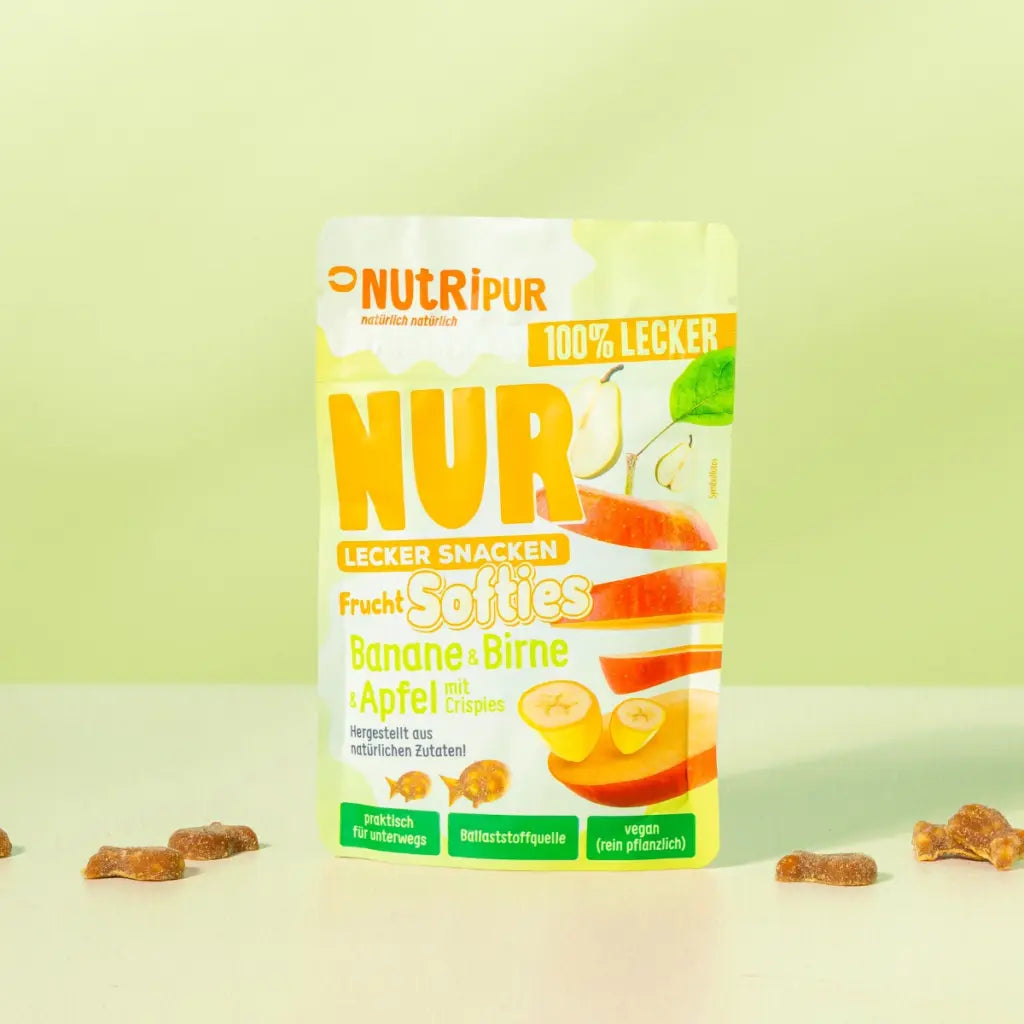 Nutripur - NUR Frucht Softies Banane, Birne & Apfel mit Crispies - 35g (30 Stück)