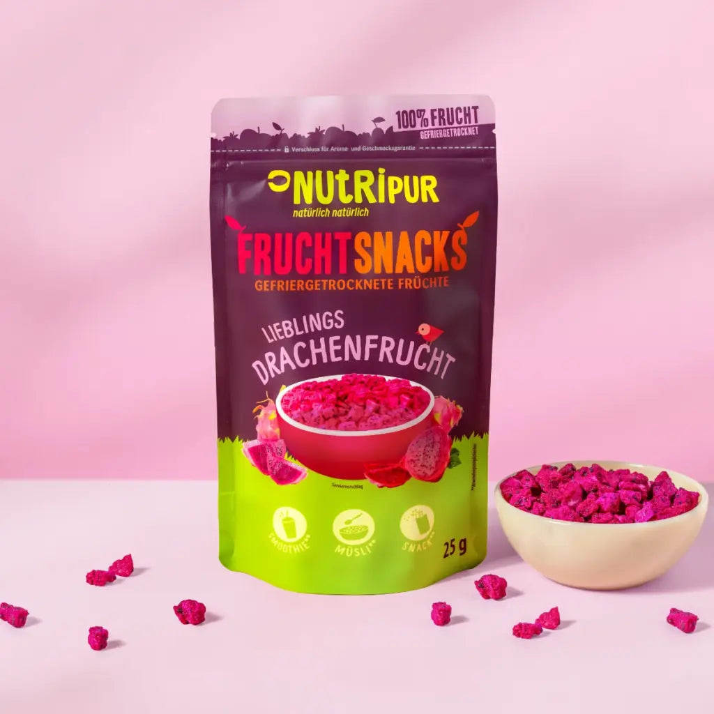 Nutripur Gefriergetrocknete Drachenfrucht - 25 g (18 Tüten)