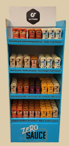 GoFitness Zero Sauces Display