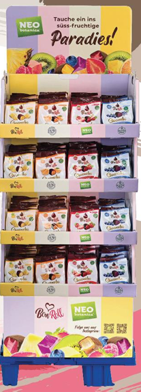 Bon Roll ZARTBITTER-SCHOKOLADE Display 192 Btl., 4fach sortiert