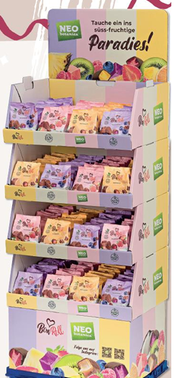 Bon Roll MILCHSCHOKOLADE Display 192 Btl., 3-fach sortiert