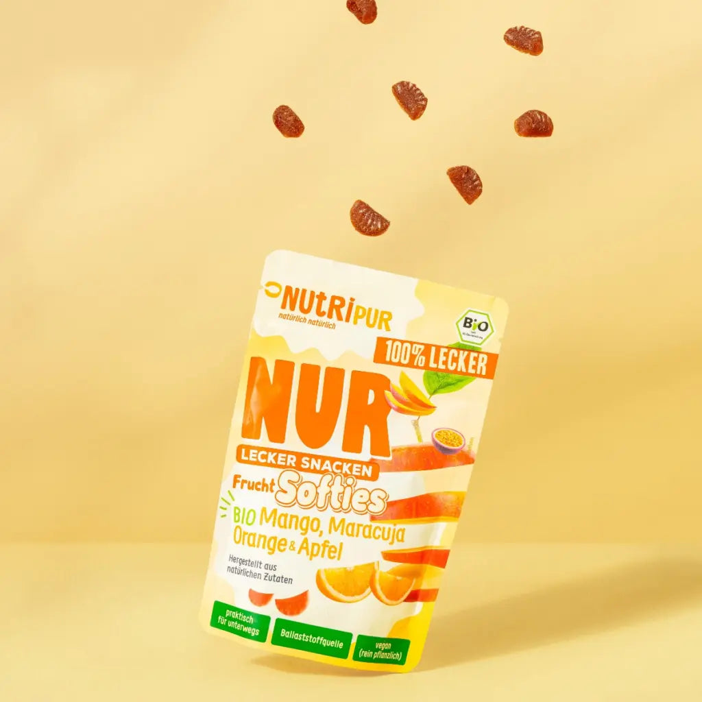 Nutripur - NUR Frucht Softies BIO Mango, Maracuja, Orange & Apfel - 35g (30 Stück)
