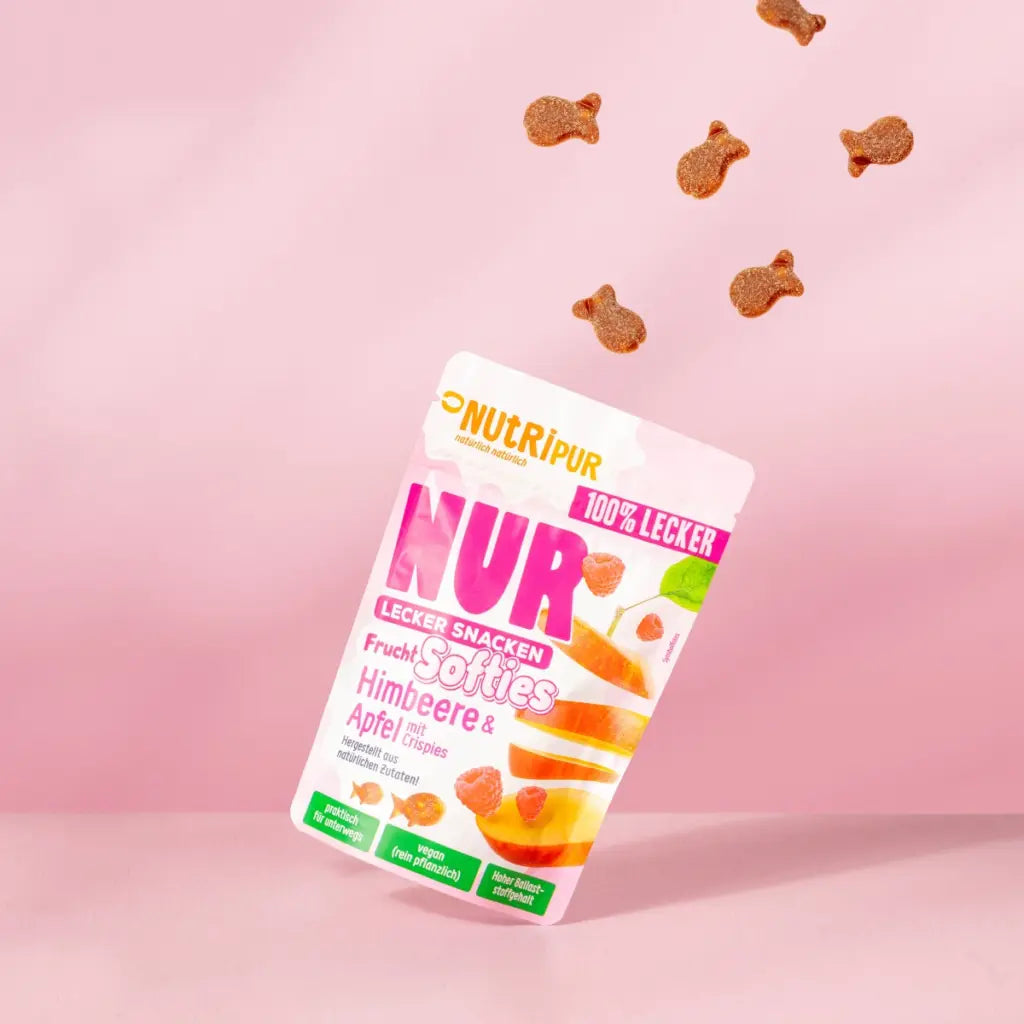 Nutripur - NUR Frucht Softies Himbeere & Apfel mit Crispies - 35g (30 Stück)