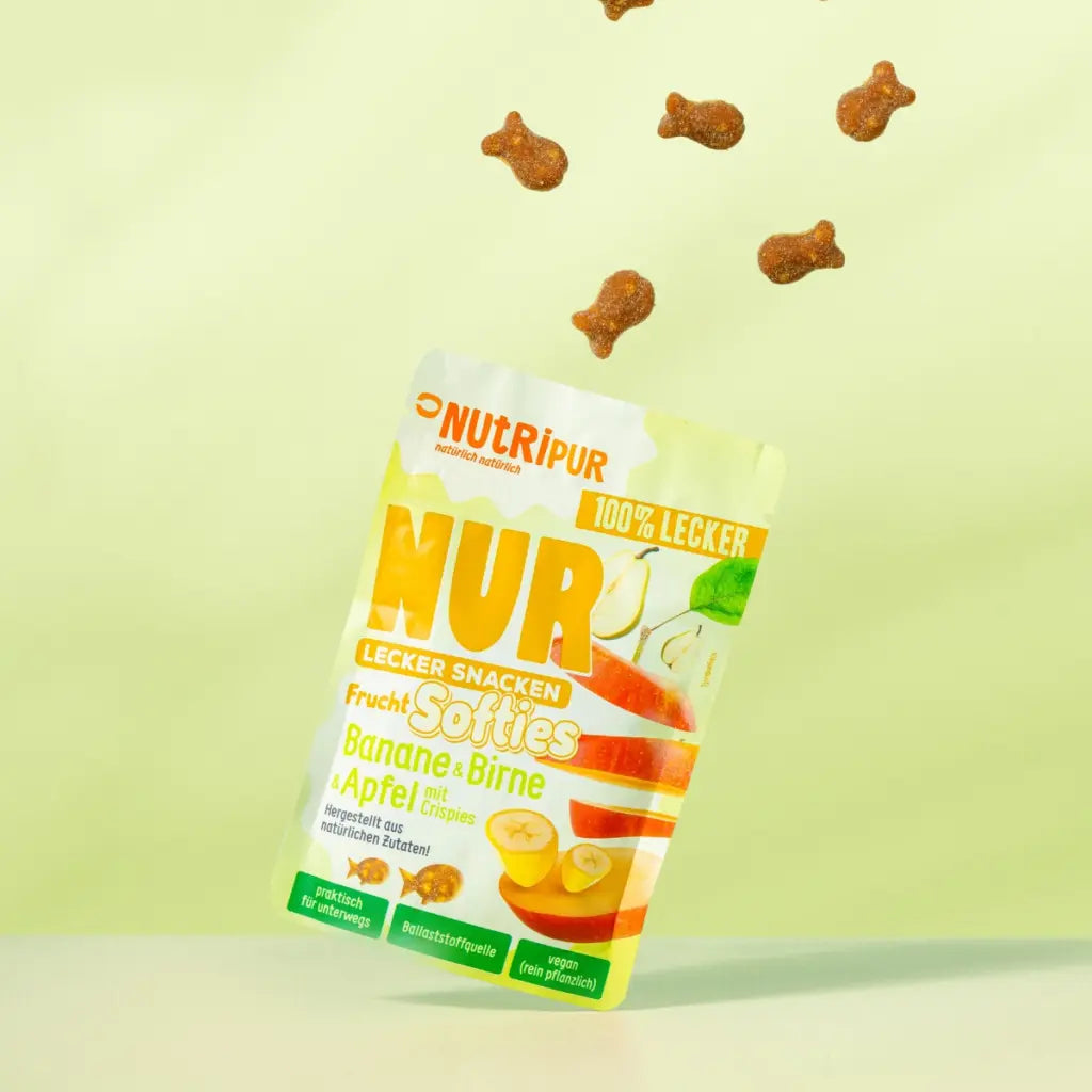 Nutripur - NUR Frucht Softies Banane, Birne & Apfel mit Crispies - 35g (30 Stück)