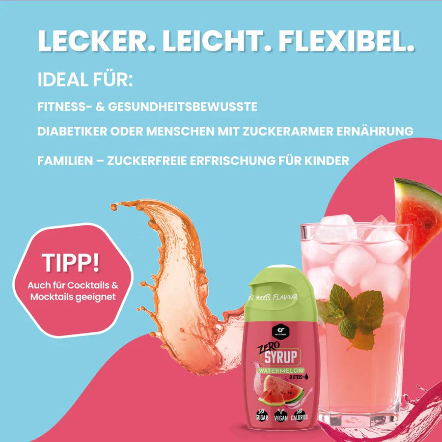 GoFitness - Zero Syrup - 65ml - (Tray à 16 Stück)