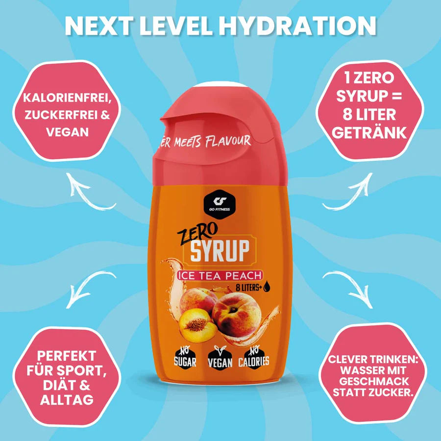 GoFitness - Zero Syrup - 65ml - (Tray à 16 Stück)