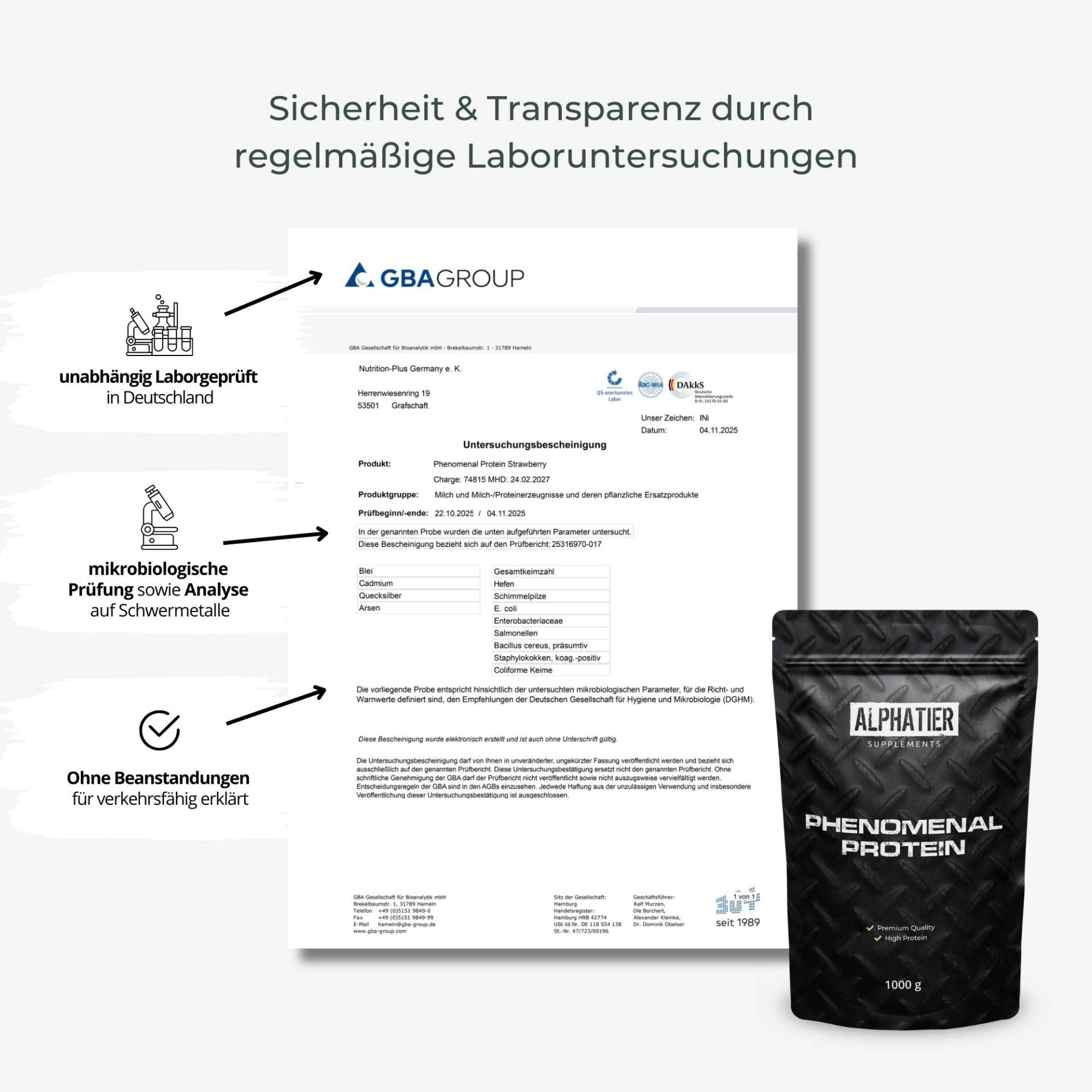 Nutri+ -  Alphatier Phenomenal Protein - 1000g