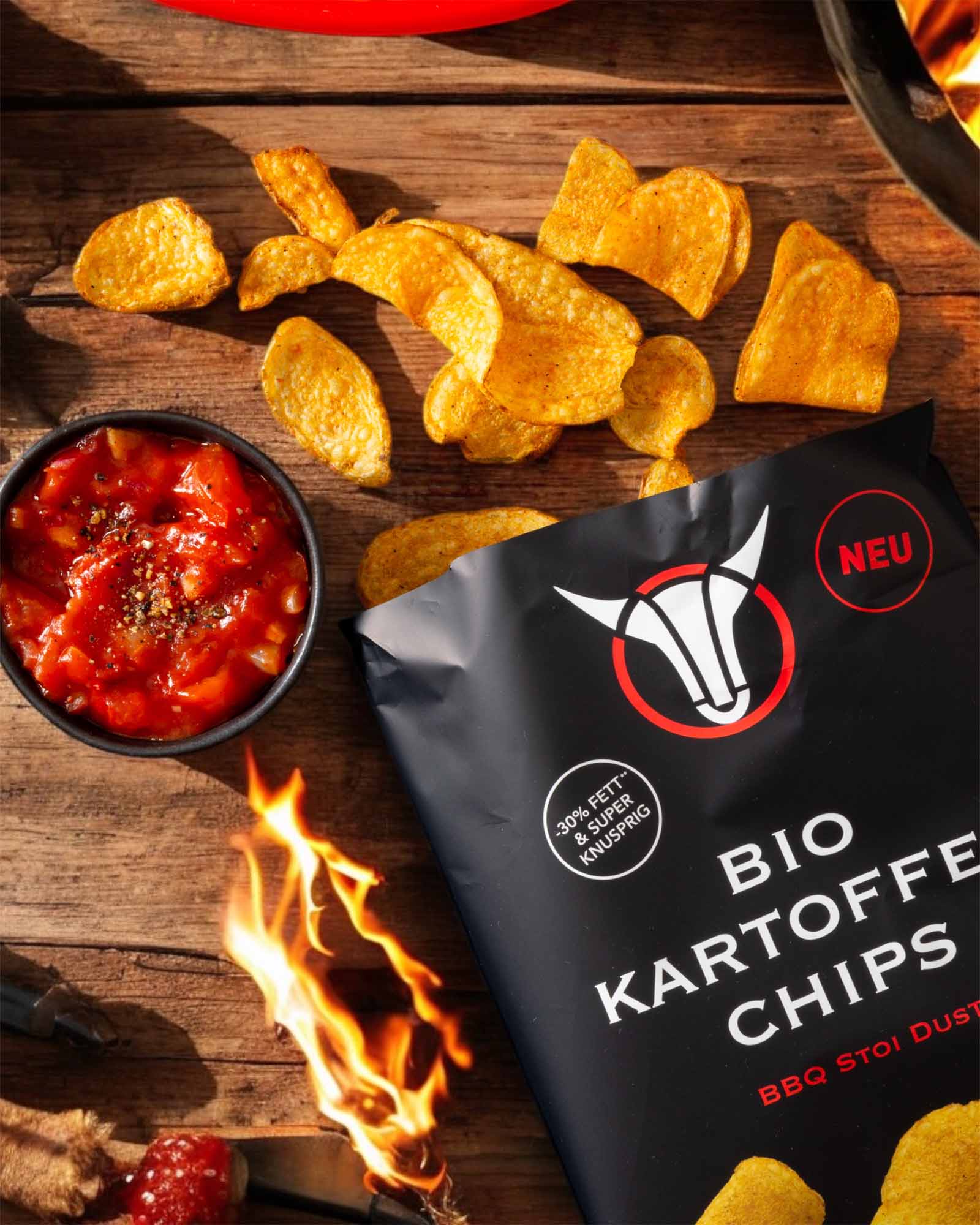 Best Foodies - Bio kartoffel chips - BBQ by Ludwig Maurer - 70g (10 Stück je VPE)
