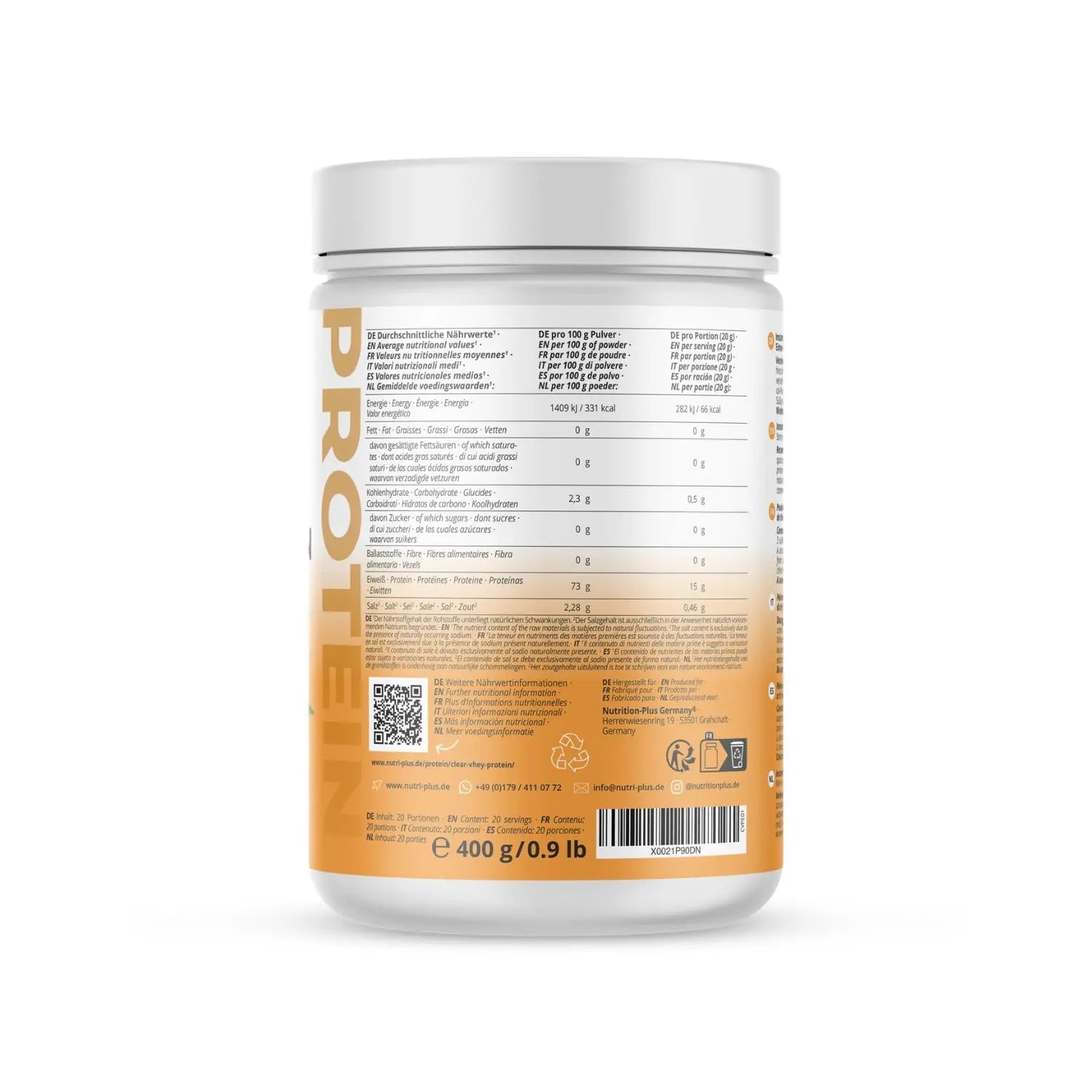 Nutri+ - Clear Whey Protein - 400 g