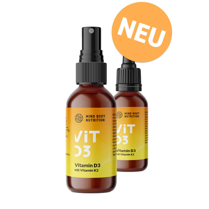 Mind Body Nutrition VITAMIN D3 & K2 VEGAN 30 ml (5 Stück) Wegain