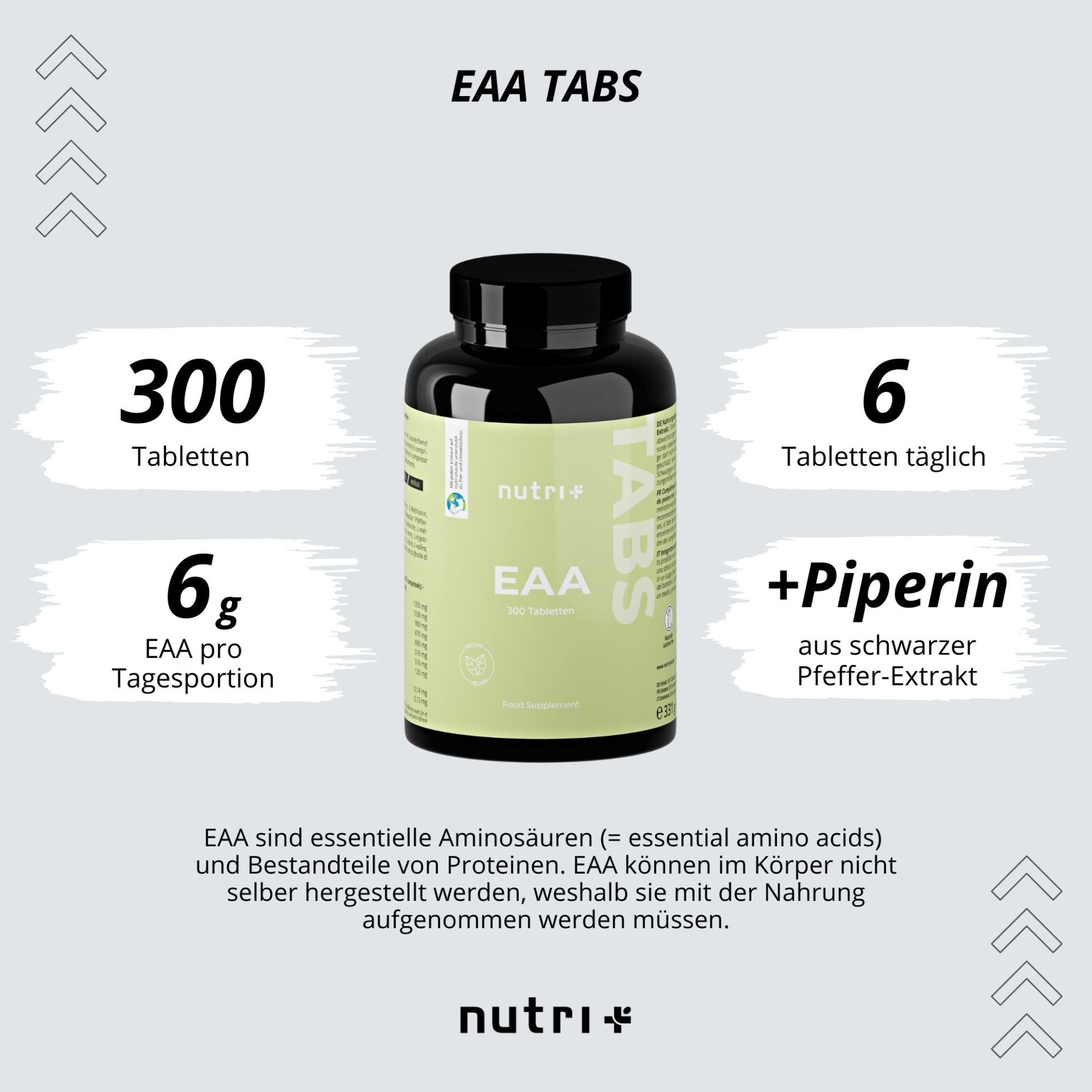 Nutri+ - EAA Tabletten - 360 Tabletten