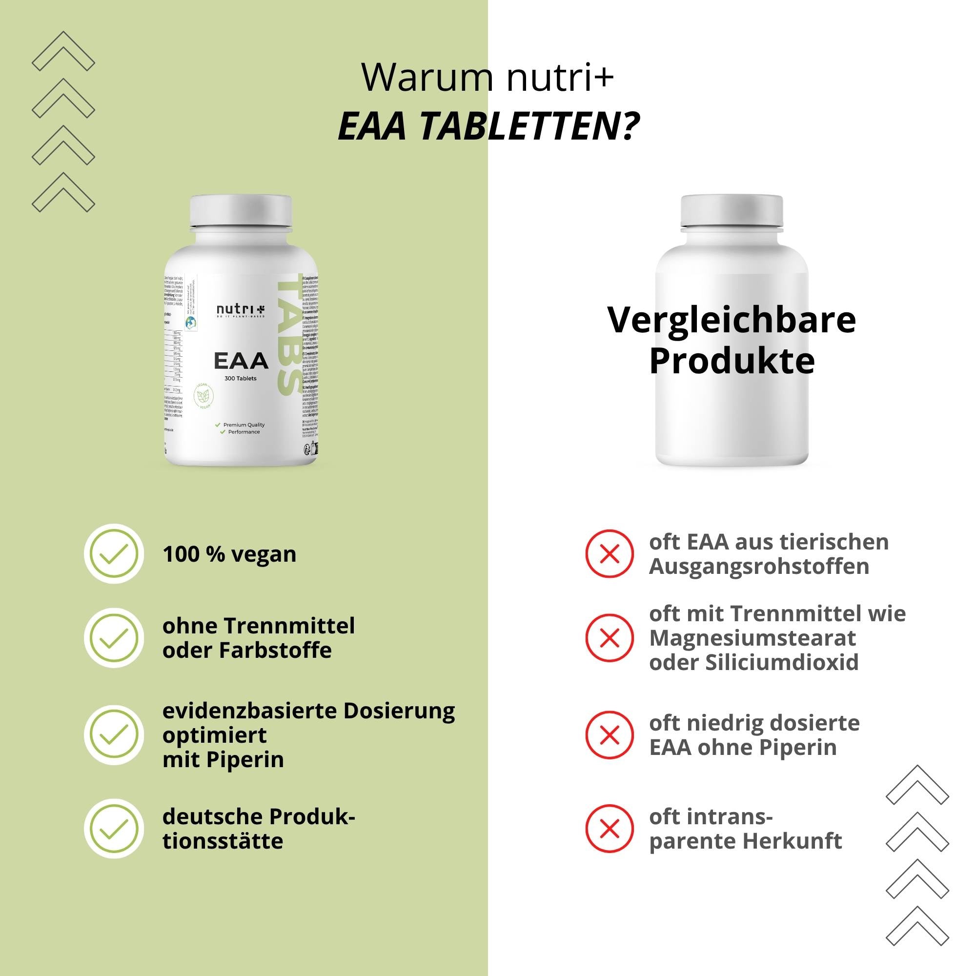 Nutri+ - EAA Tabletten - 300 Tabletten
