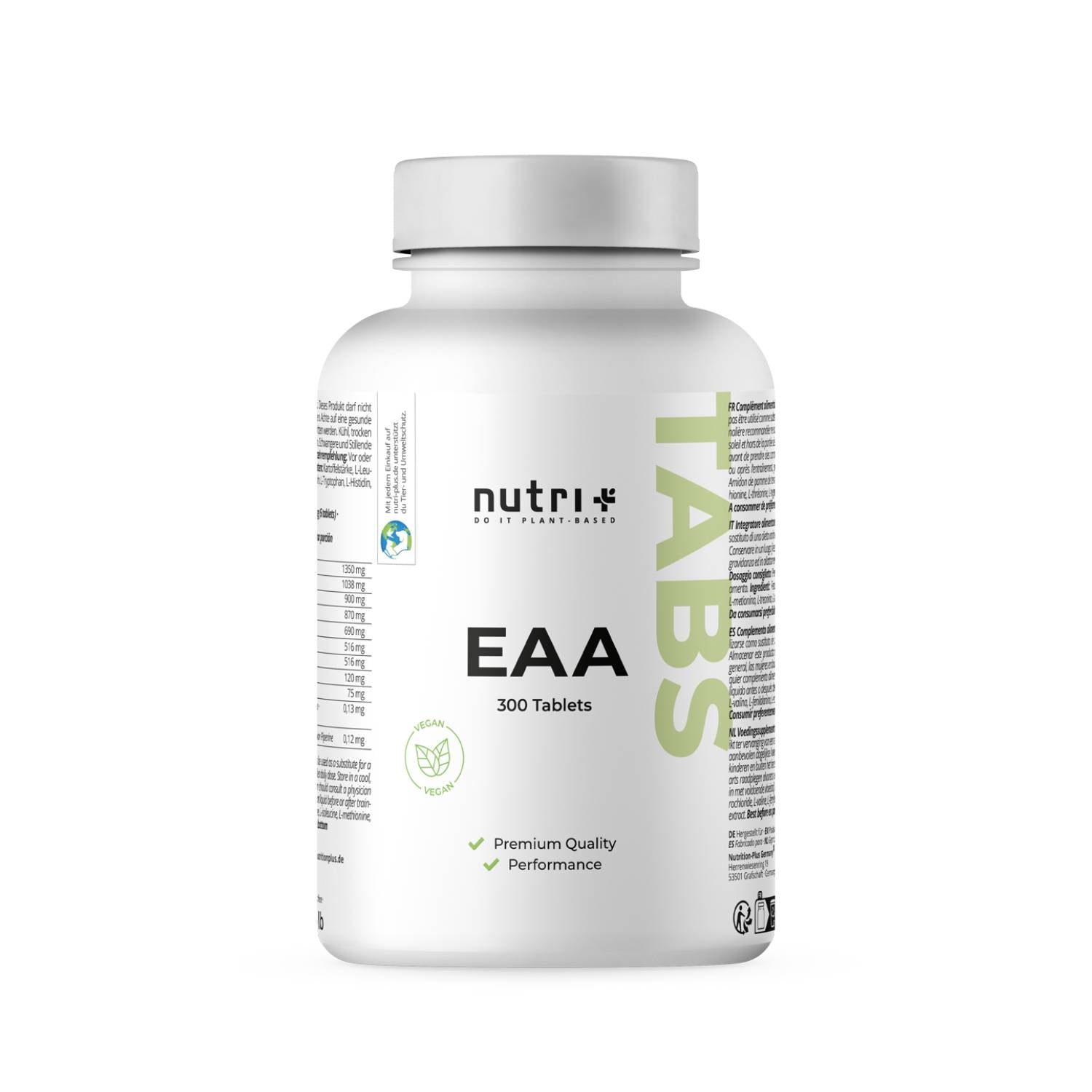 Nutri+ - EAA Tabletten - 300 Tabletten