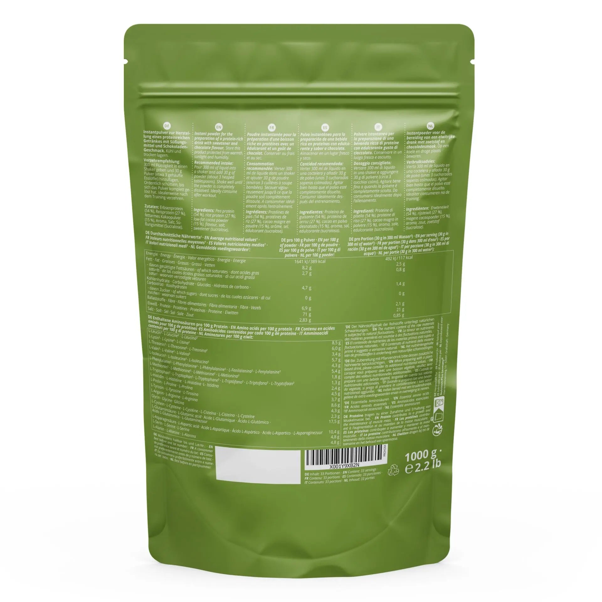 Nutri+ - Pea Rice Protein - 1000g