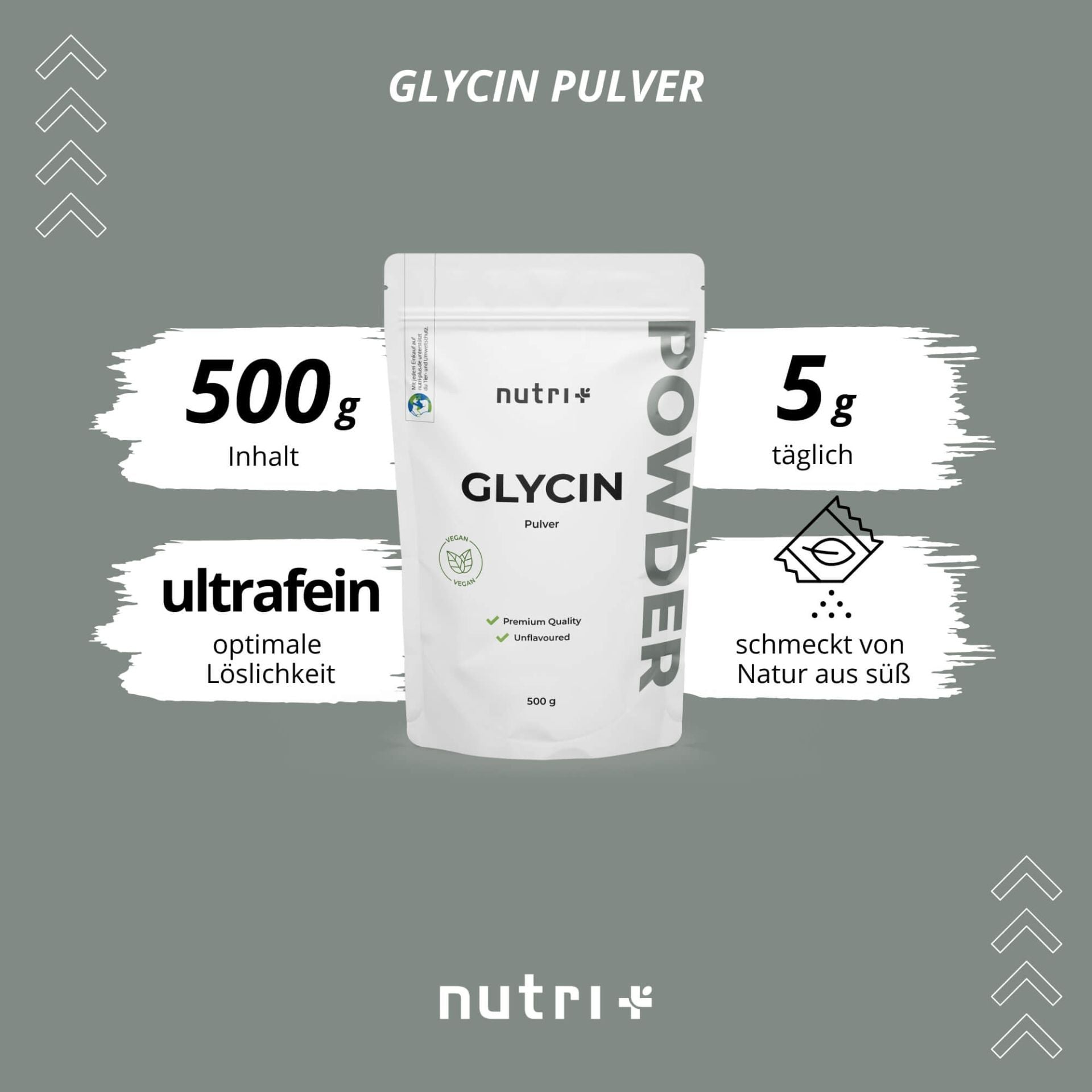 Nutri+ - Glycin Pulver
