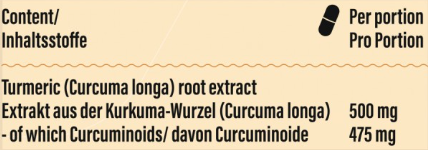Veganes Curcumin Supplement von GoFitness, unterstützt Gelenke und antioxidativen Zellschutz
