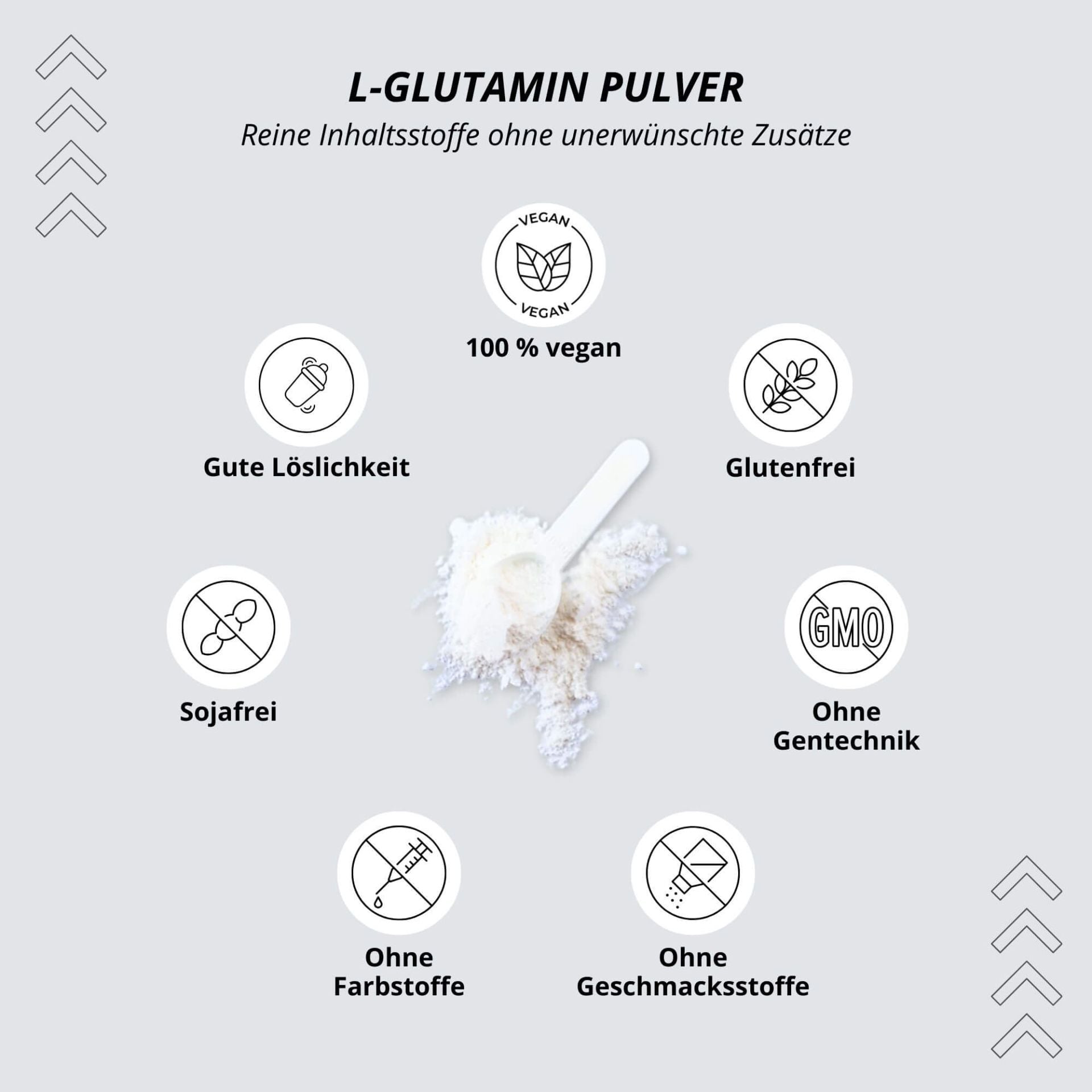 Nutri+ -L-Glutamin Pulver  - 500g