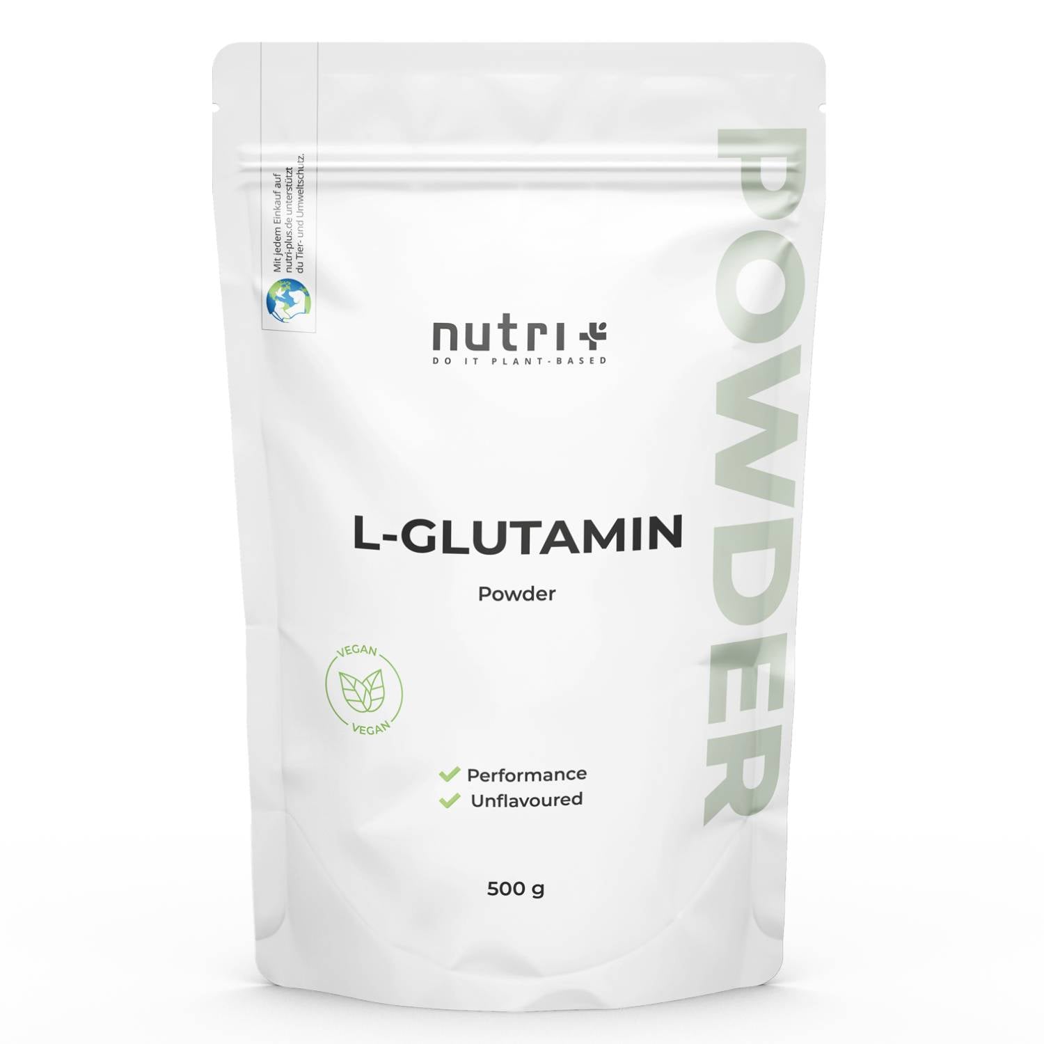 Nutri+ -L-Glutamin Pulver  - 500g
