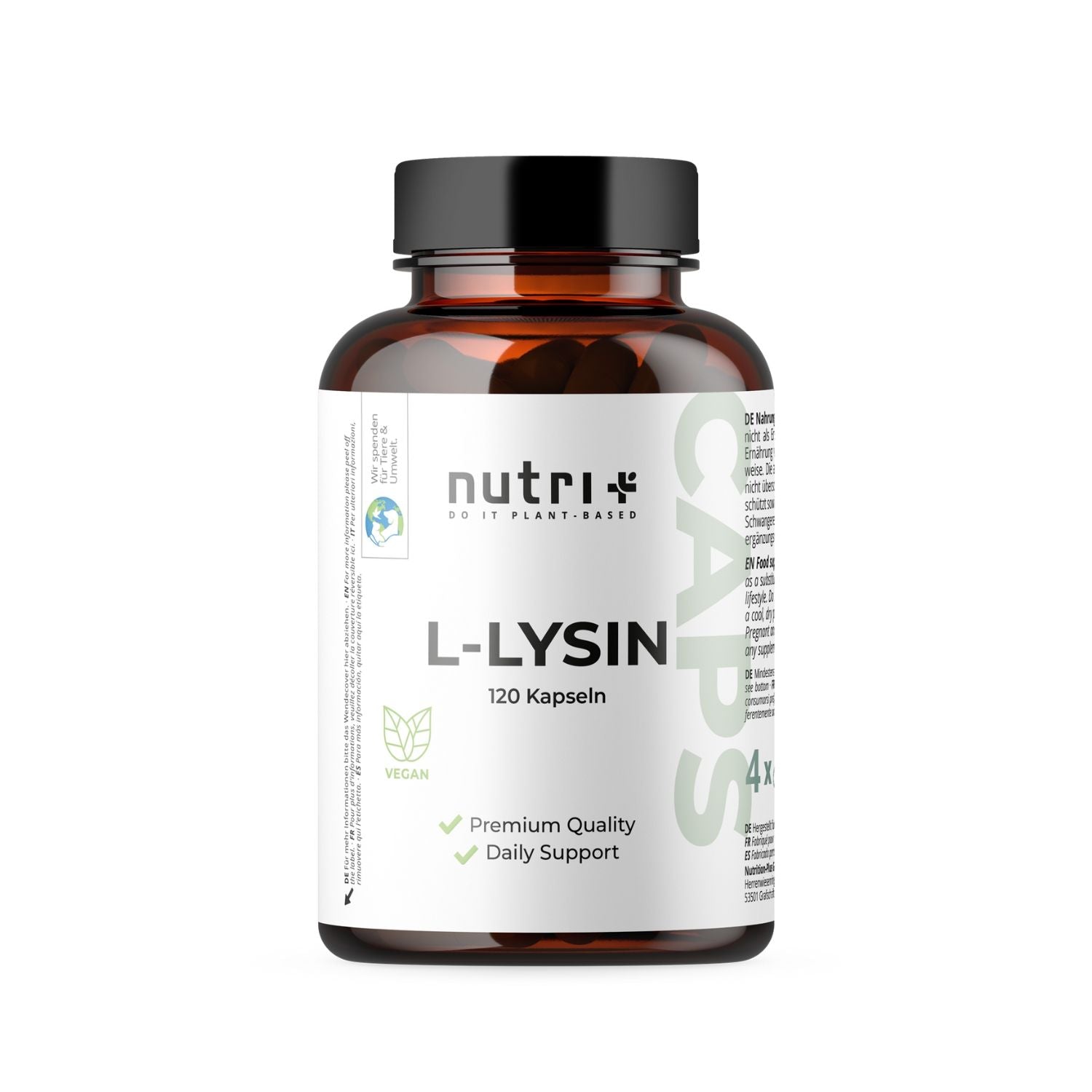 Nutri+ - L-Lysin Kapseln  - 120 Kapseln