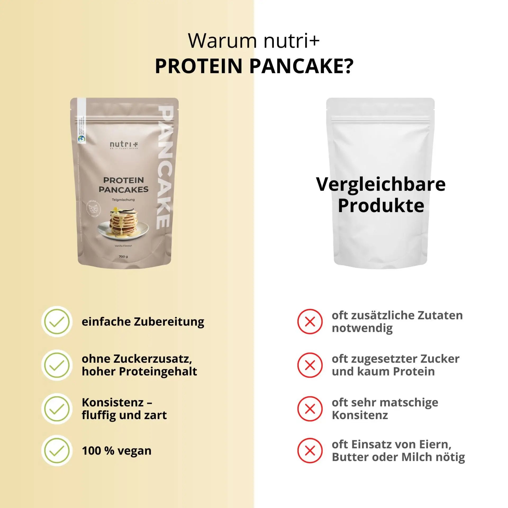 Nutri+ - Vegan Protein-Pancakes - 700 g
