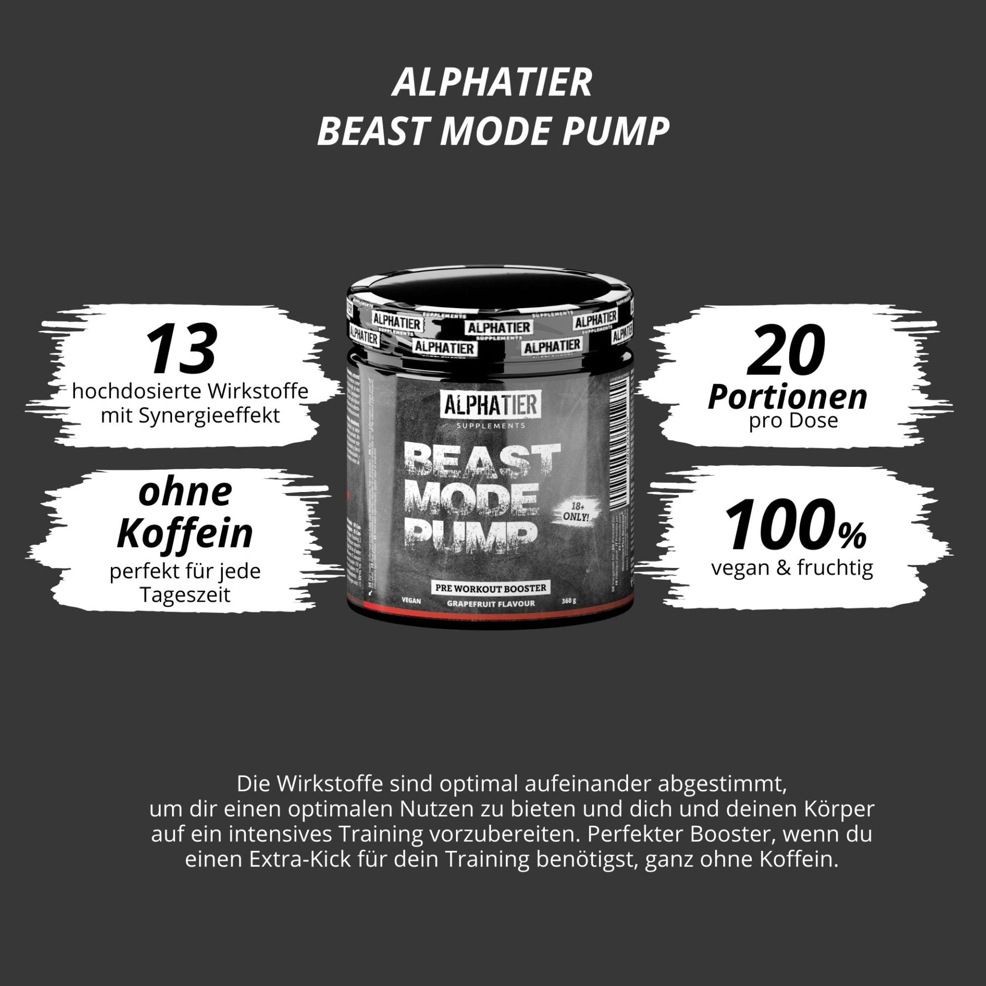 Nutri+ -  Alphatier Beast Mode Pump Booster - 360g