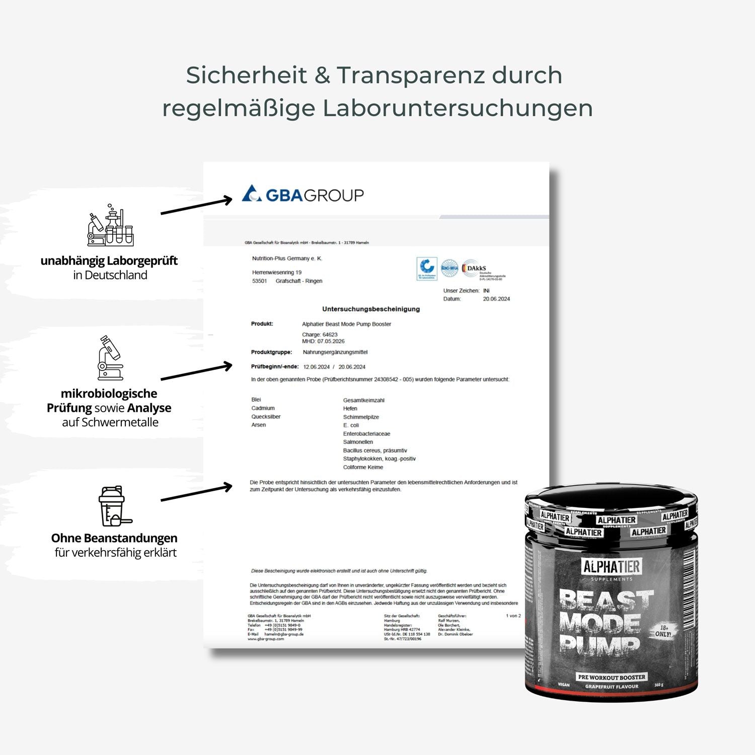 Nutri+ -  Alphatier Beast Mode Pump Booster - 360g