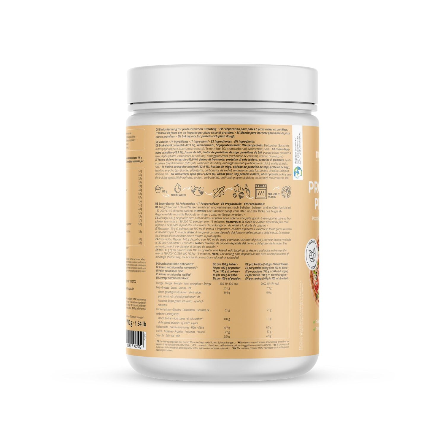 Nutri+ - Protein-Pizzateig - 700g