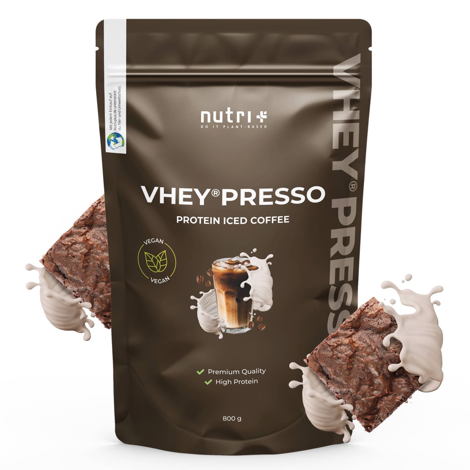 Nutri+ - VHEY®presso - Protein Iced Coffee Chocolate-Brownie - 800g