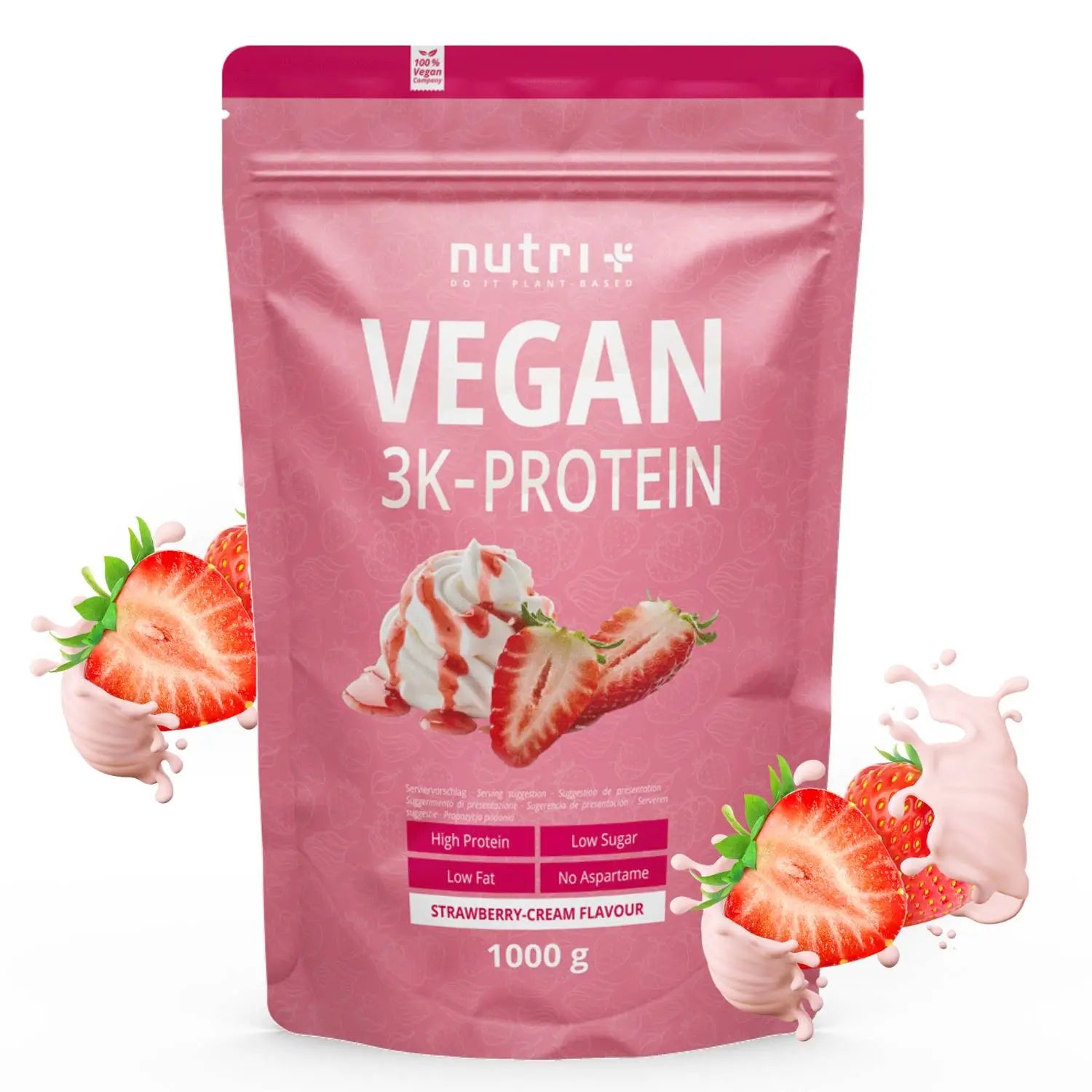 Nutri+ - Vegan 3K Proteinpulver - 1000 g