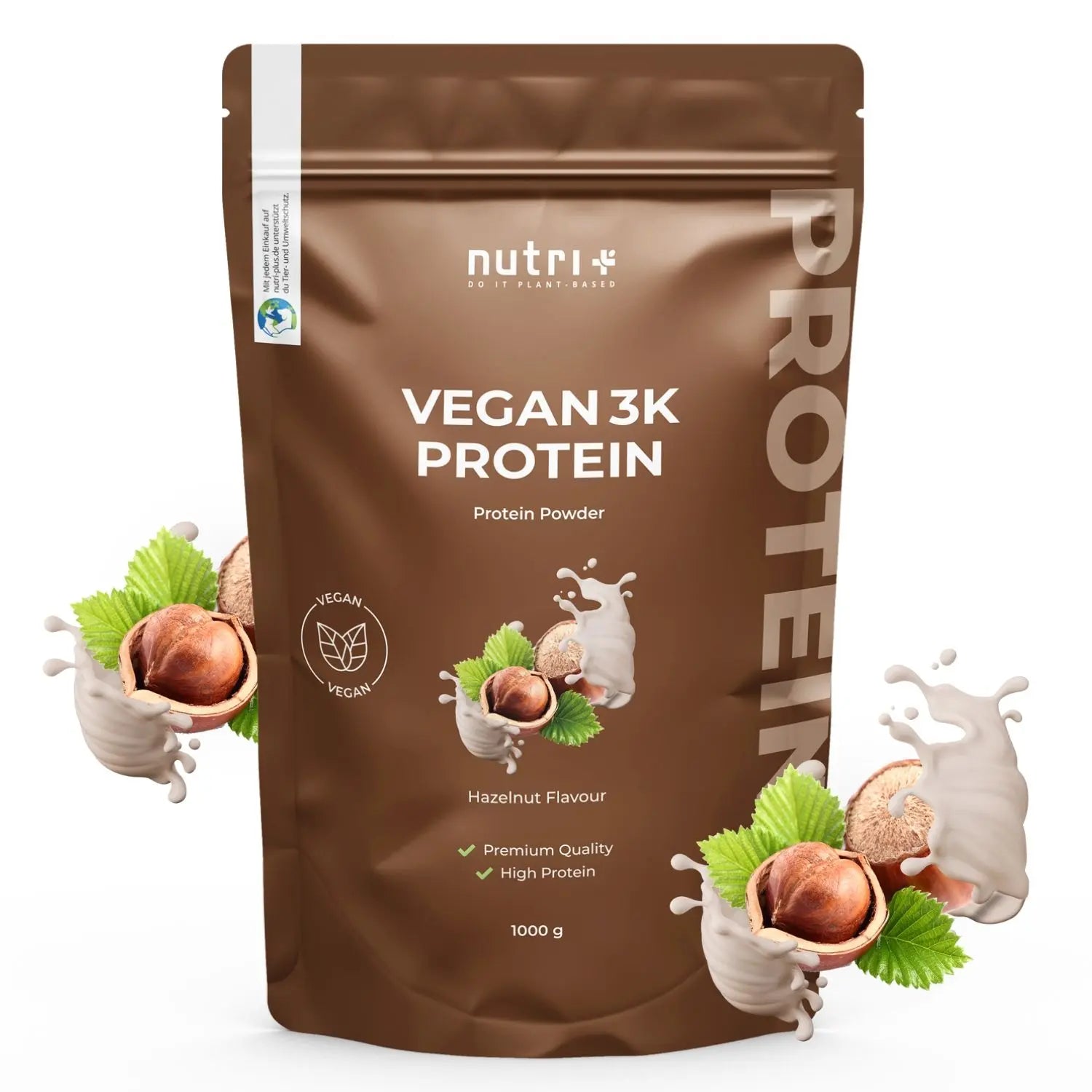Nutri+ - Vegan 3K Proteinpulver - 1000 g