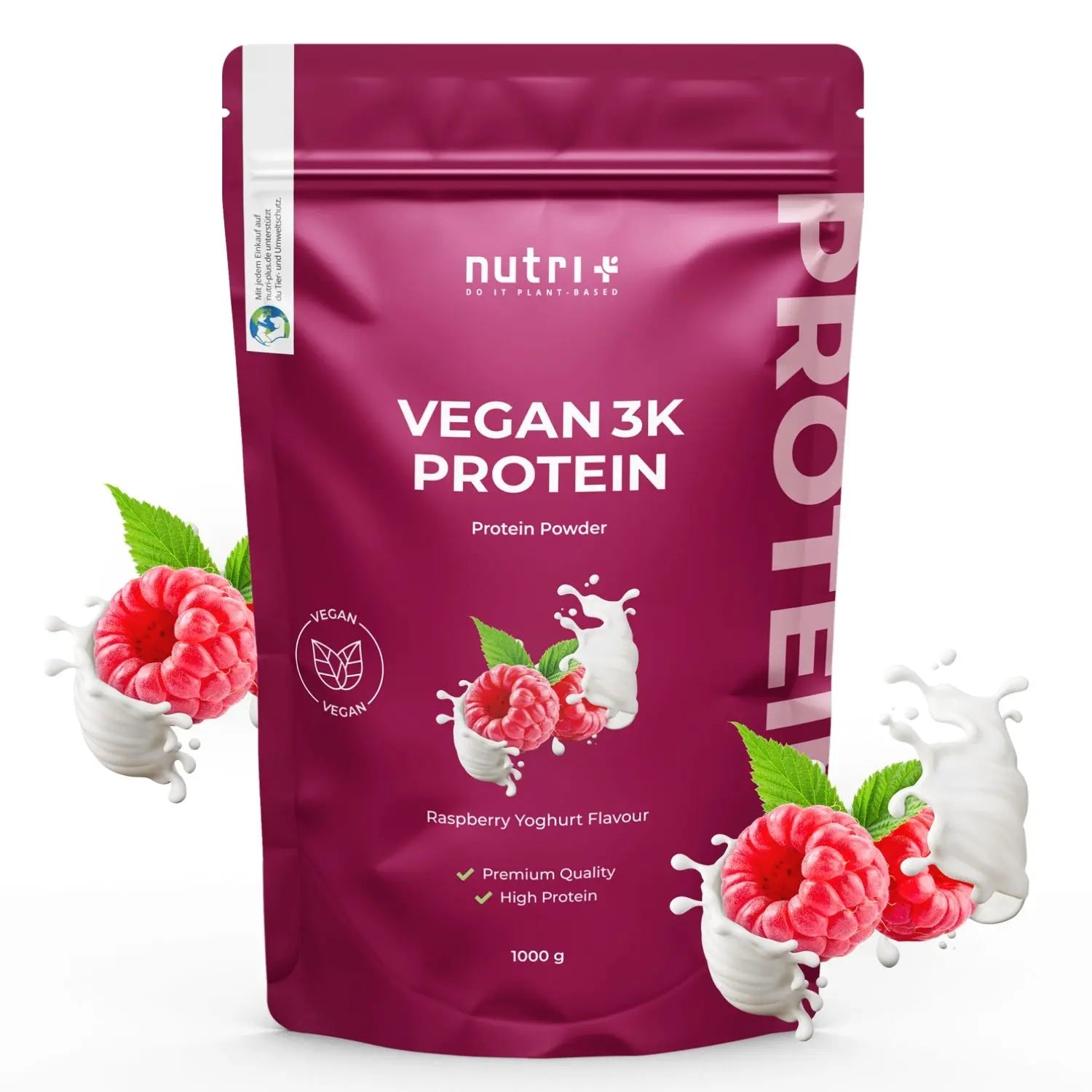 Nutri+ - Vegan 3K Proteinpulver - 1000 g