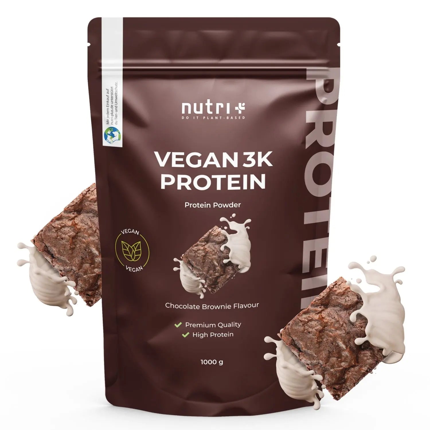 Nutri+ - Vegan 3K Proteinpulver - 1000 g