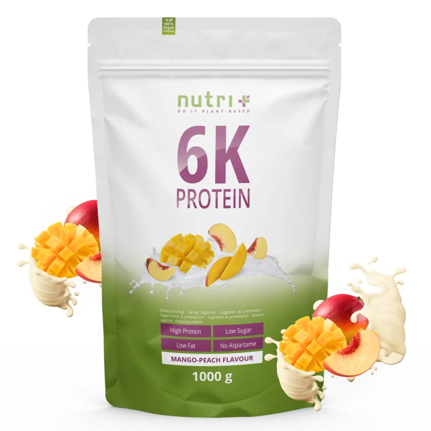 Nutri+ - Vegan 6K Proteinpulver - 1000 g