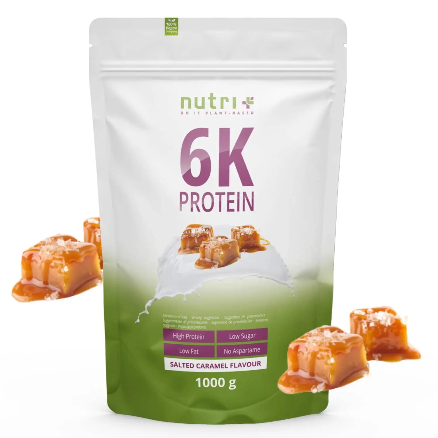 Nutri+ - Vegan 6K Proteinpulver - 1000 g