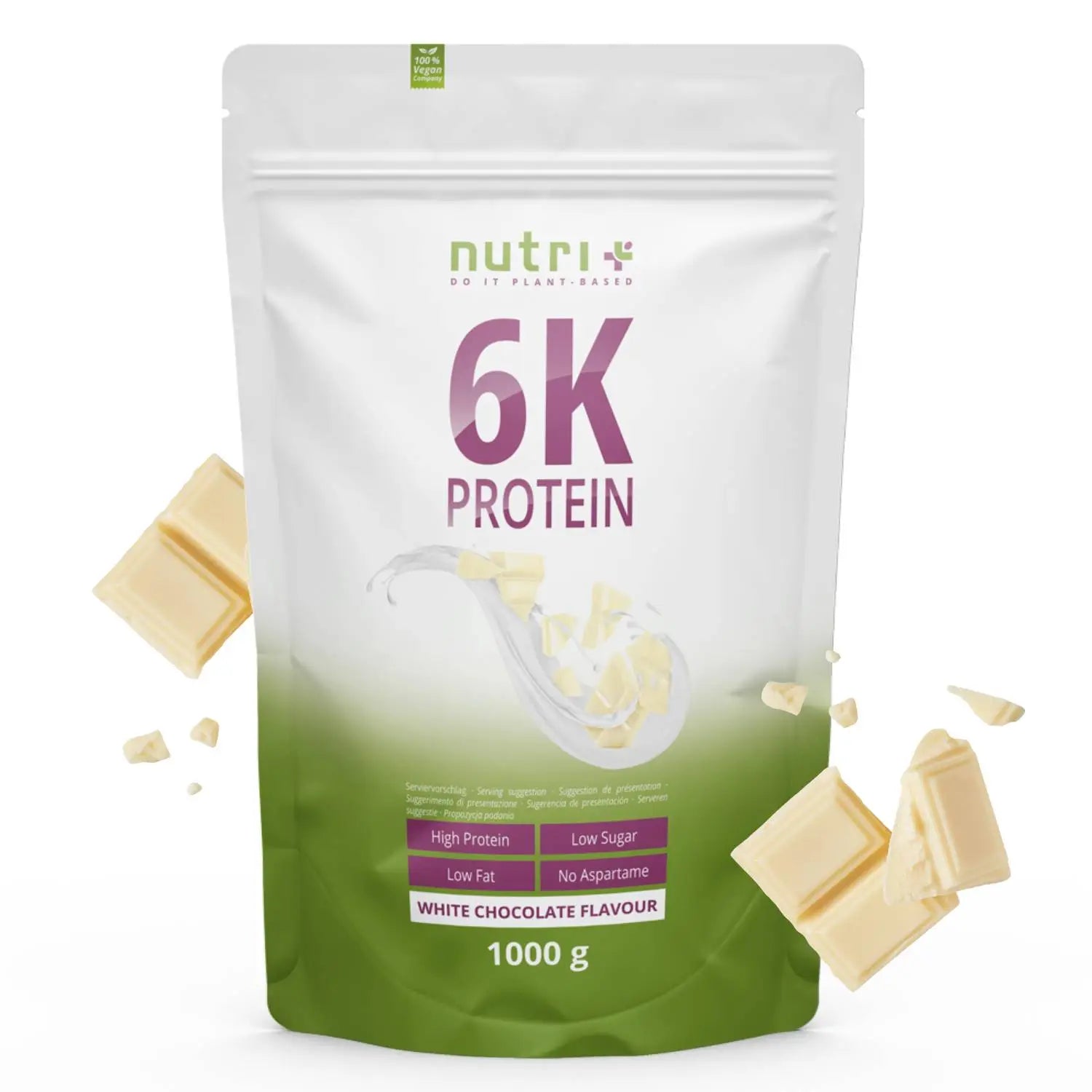 Nutri+ - Vegan 6K Proteinpulver - 1000 g