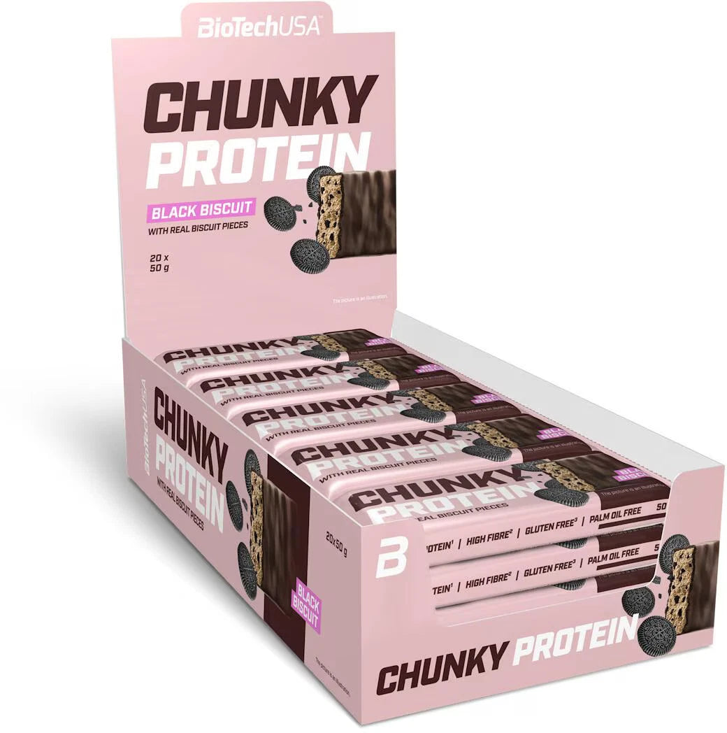 BioTechUSA Chunky Protein 50g (Karton mit 20 Stück)