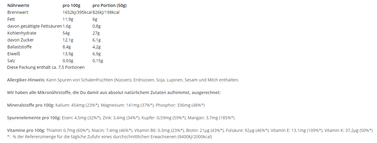 Fruchtiges Bio Müsli mit Äpfeln, Himbeeren und Erdbeeren, ohne künstliche Zusätze