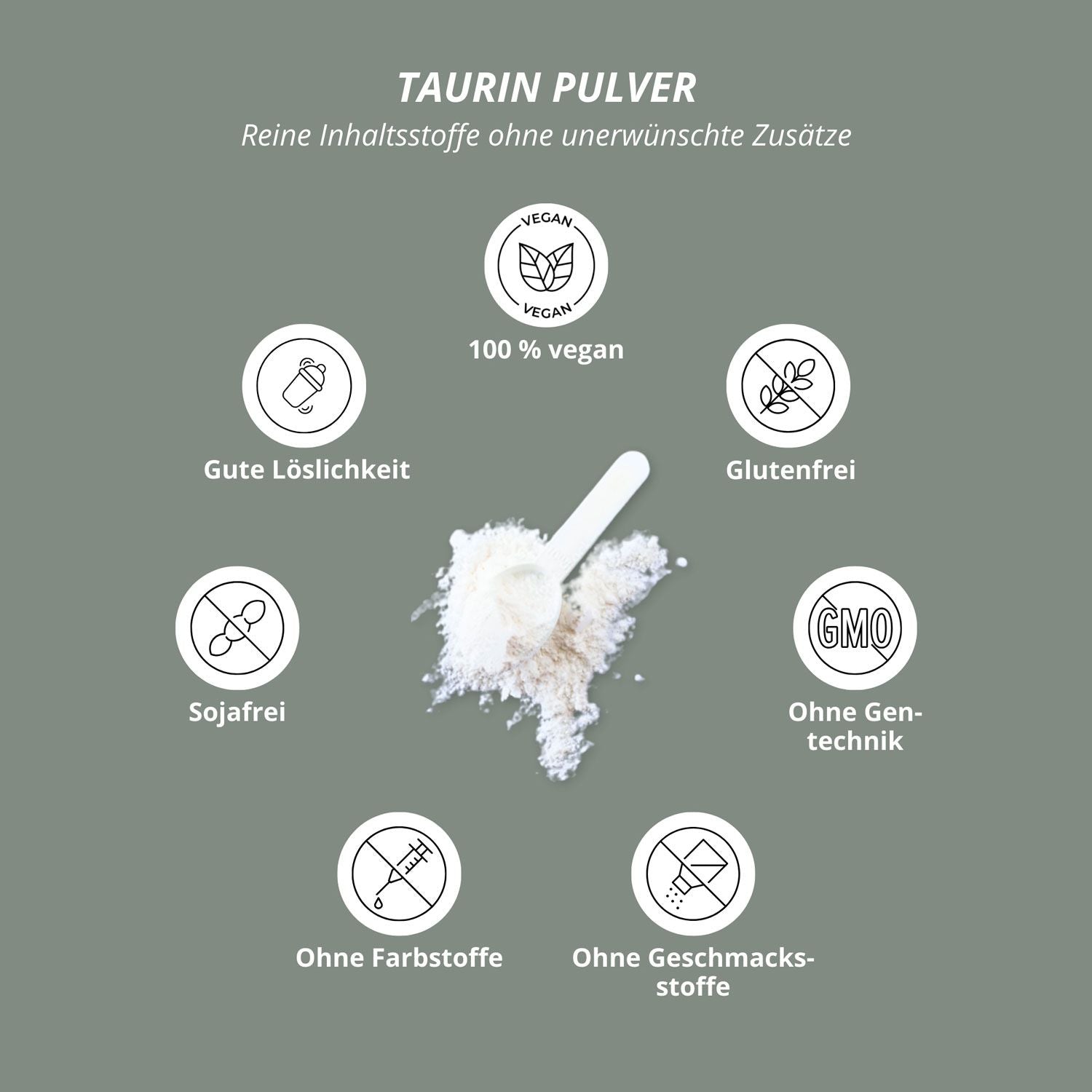 Nutri+ - Taurin Pulver - 1000g