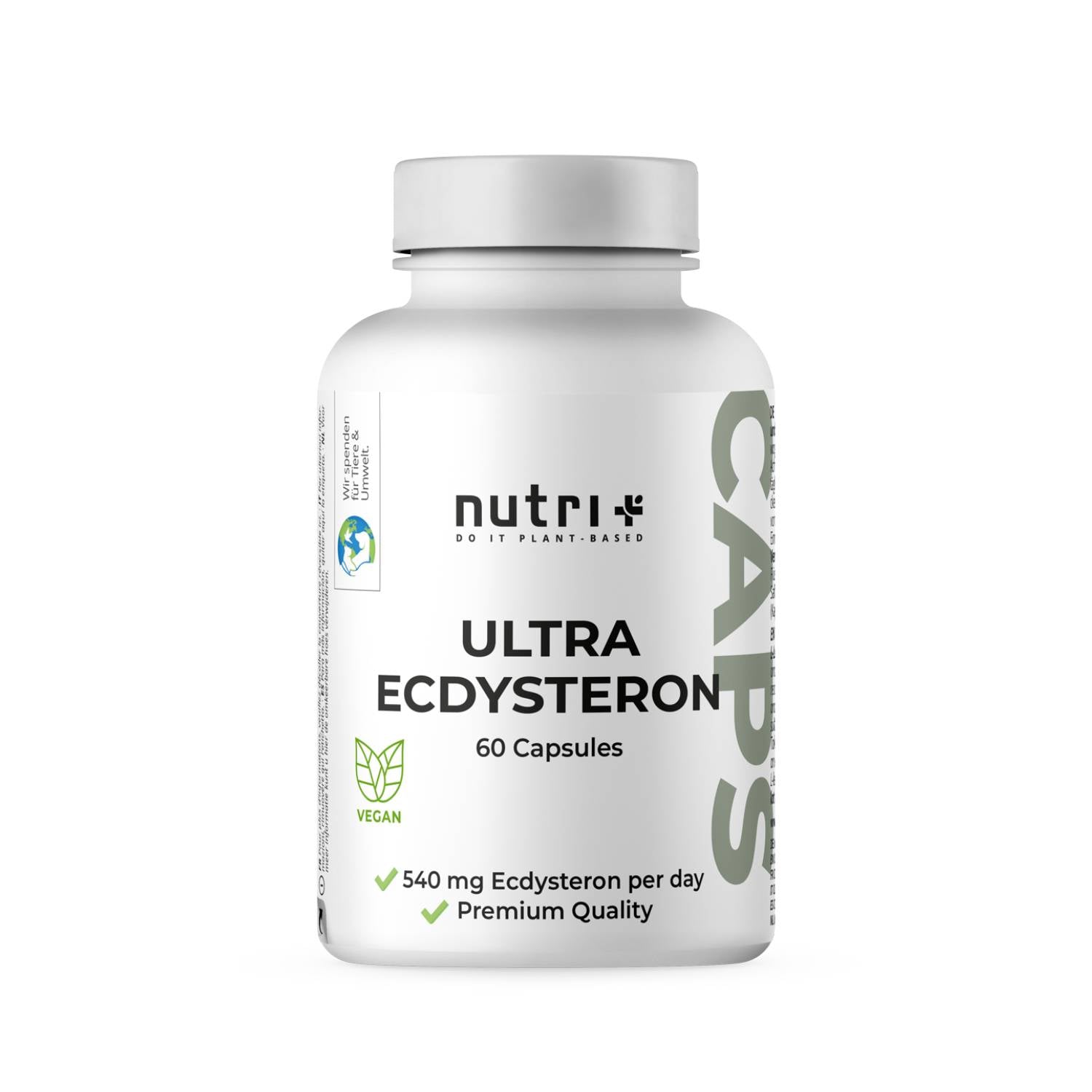 Nutri+ - Ultra Ecdysteron Kapseln + Leucin - 60 Kapseln