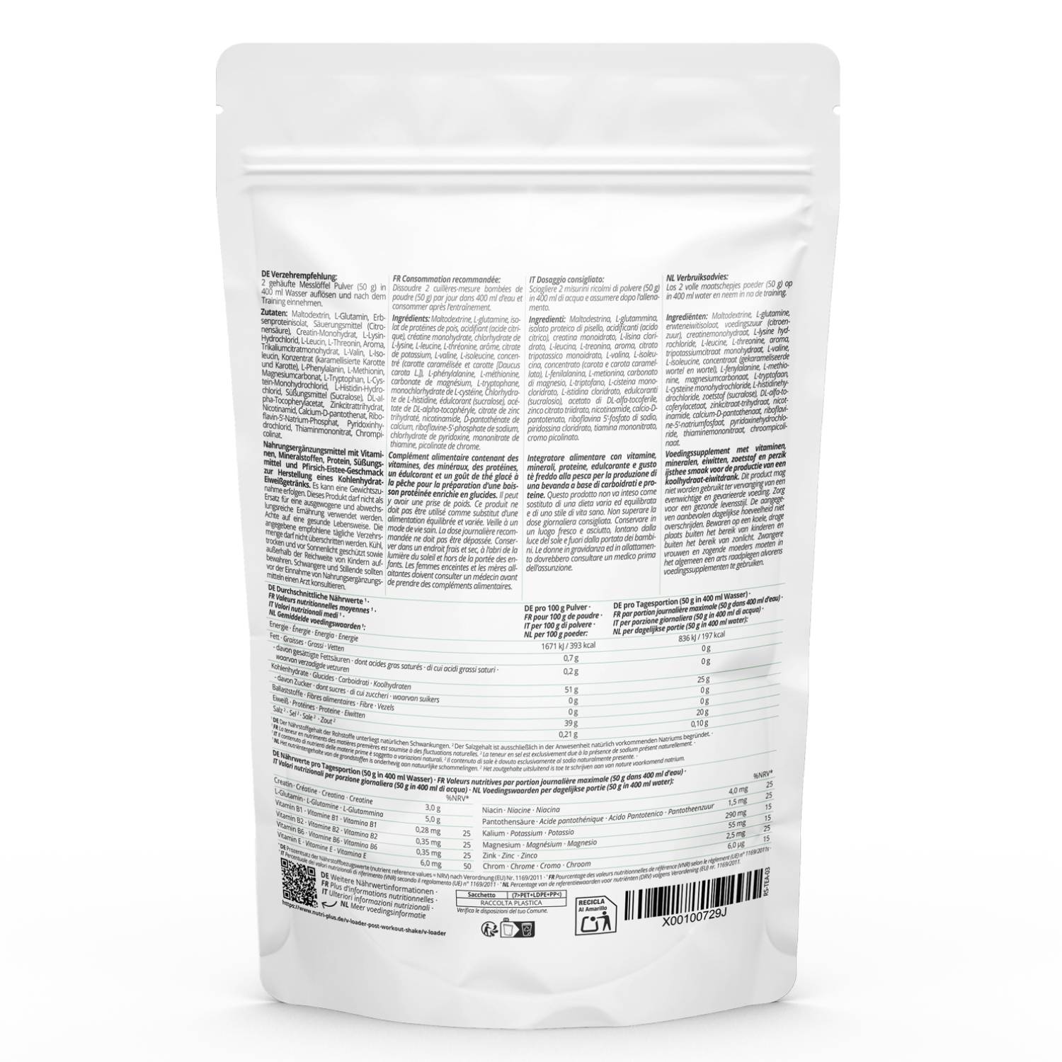 Nutri+ - Recovery Shake - 1000g