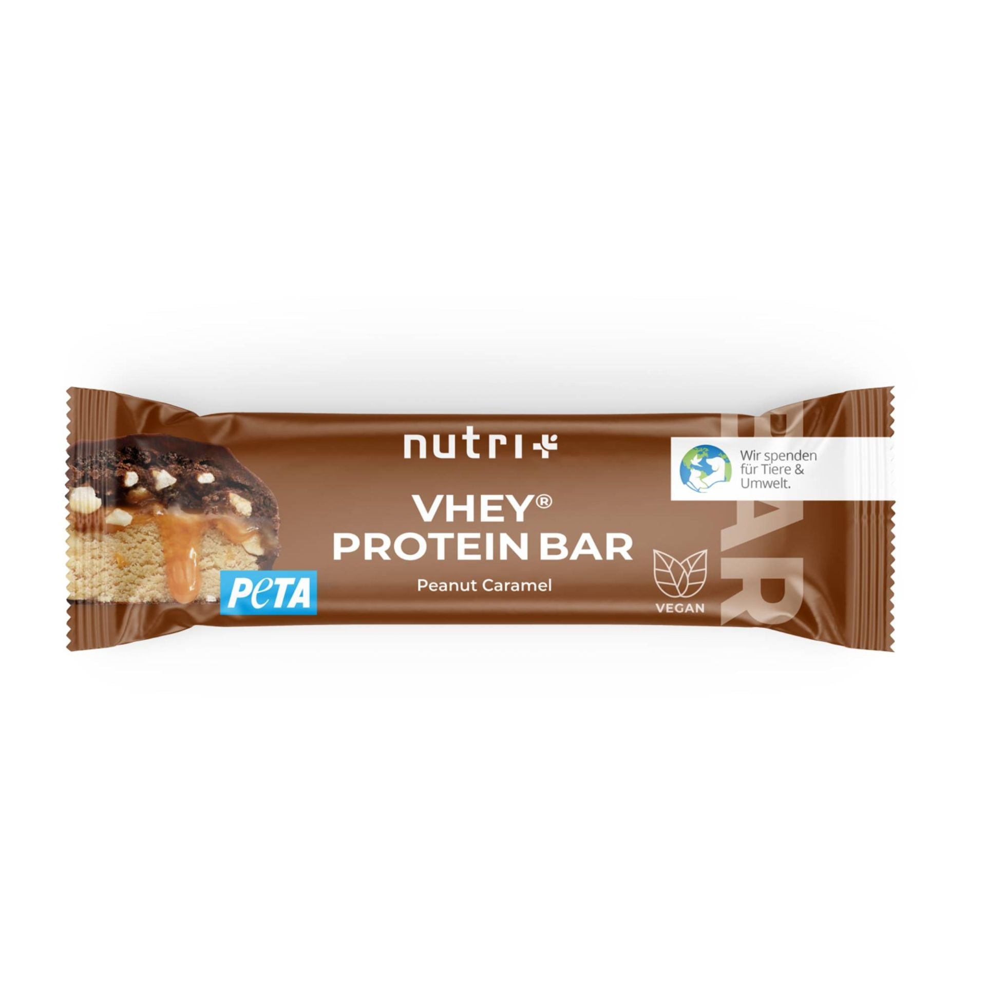 Nutri+ - Whey Protein Bar - Peanut Caramel (12 Stück a Tray)