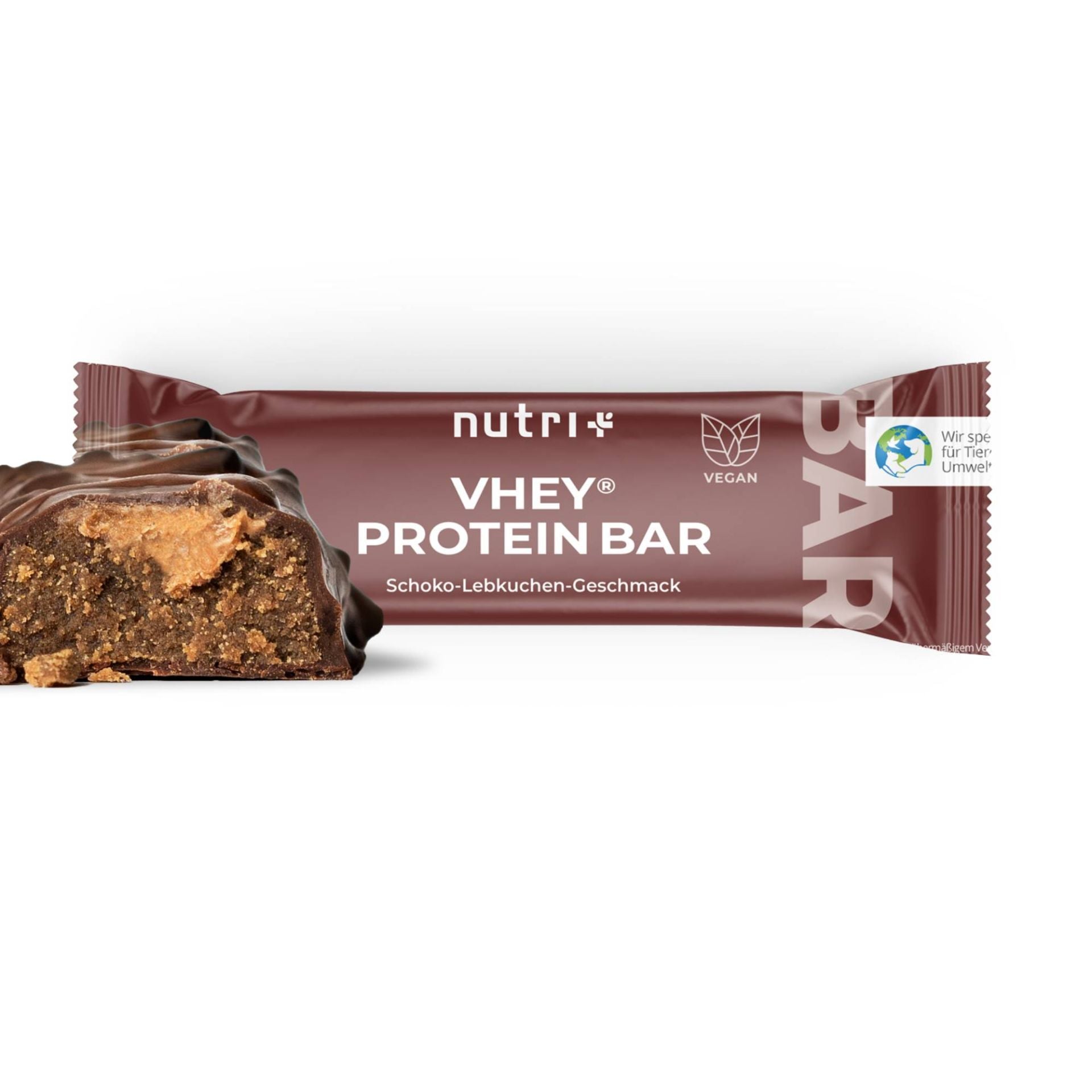 Nutri+ - Whey Protein Bar - Lebkuchen (12 Stück a Tray)