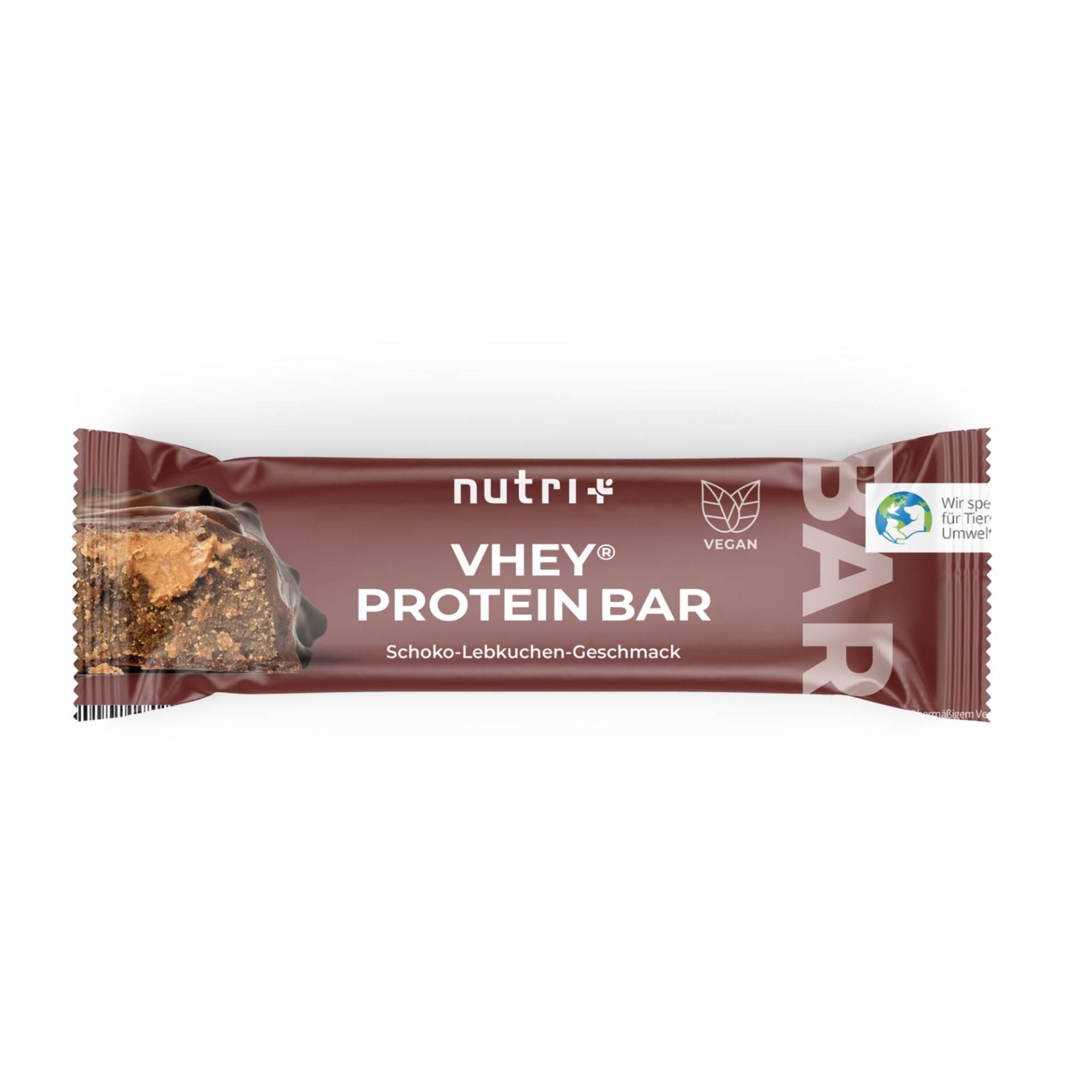 Nutri+ - Whey Protein Bar - Lebkuchen (12 Stück a Tray)