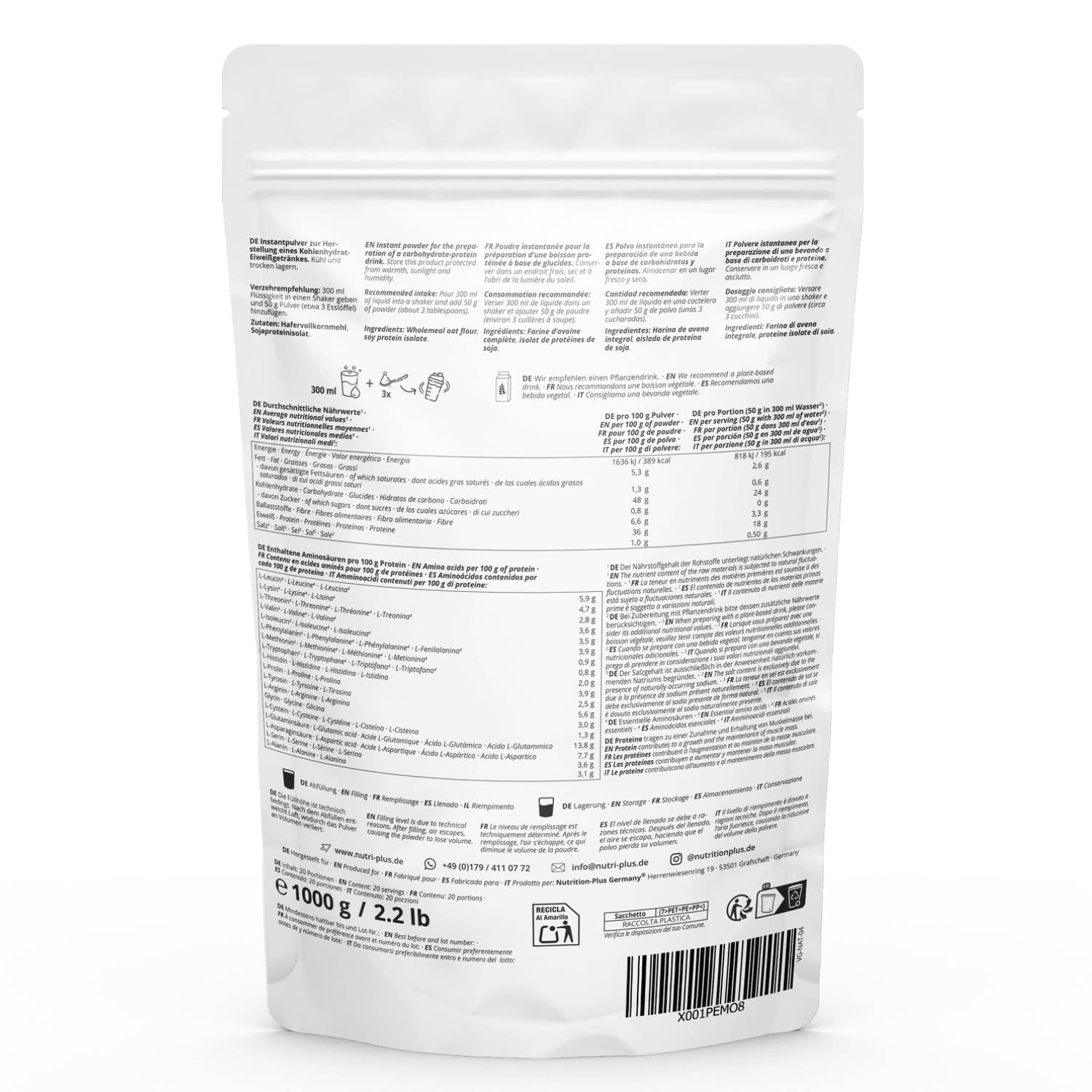 Nutri+ - VHEY® Gainer - 1000g