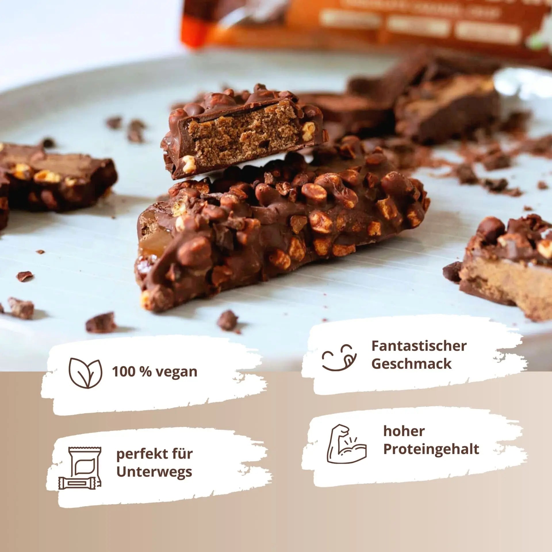 Nutri+ - Whey Protein Bar - Chocolate Caramel Crisp